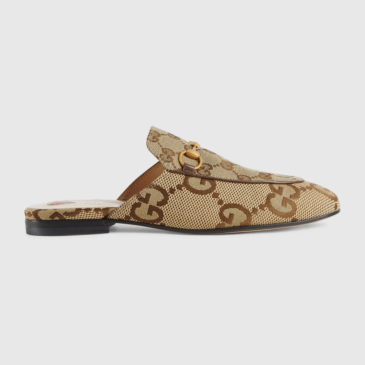 Gucci o1s1wg110525 Women's Princetown Slippers in Beige Size US 12 / IT 42 - 1 Thumbnail