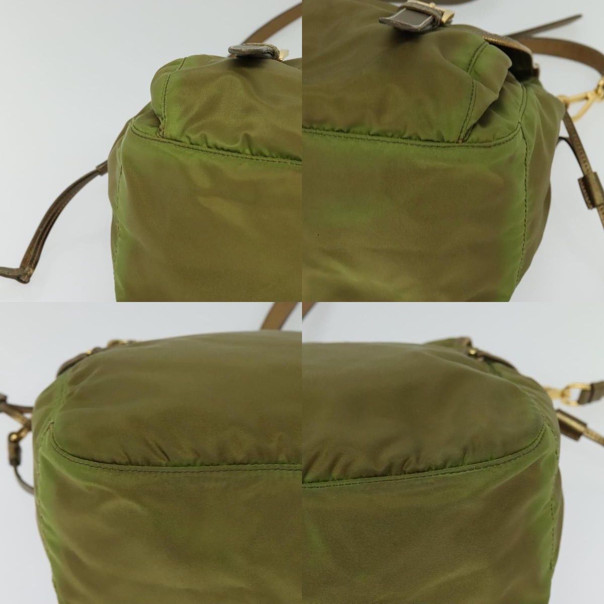 Prada PRADA Shoulder Bag Nylon Green Gold Size ONE SIZE - 10 Thumbnail