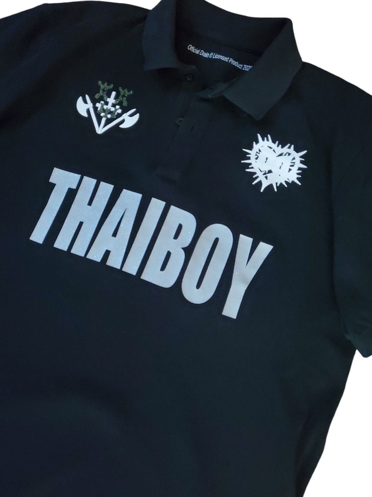 Drain Gang THAIBOY DIGITAL BACK 2 LIFE POLO (Black) Size US M / EU 48-50 / 2 - 4 Thumbnail
