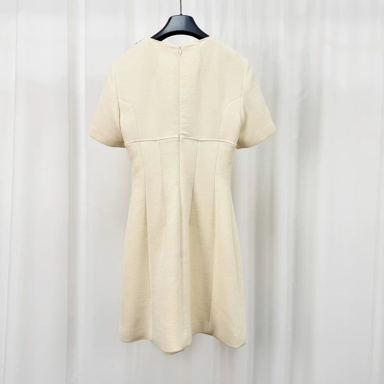 Dior Dior Beige zipper dress Size XXS / US 00 / IT 34 - 2 Thumbnail