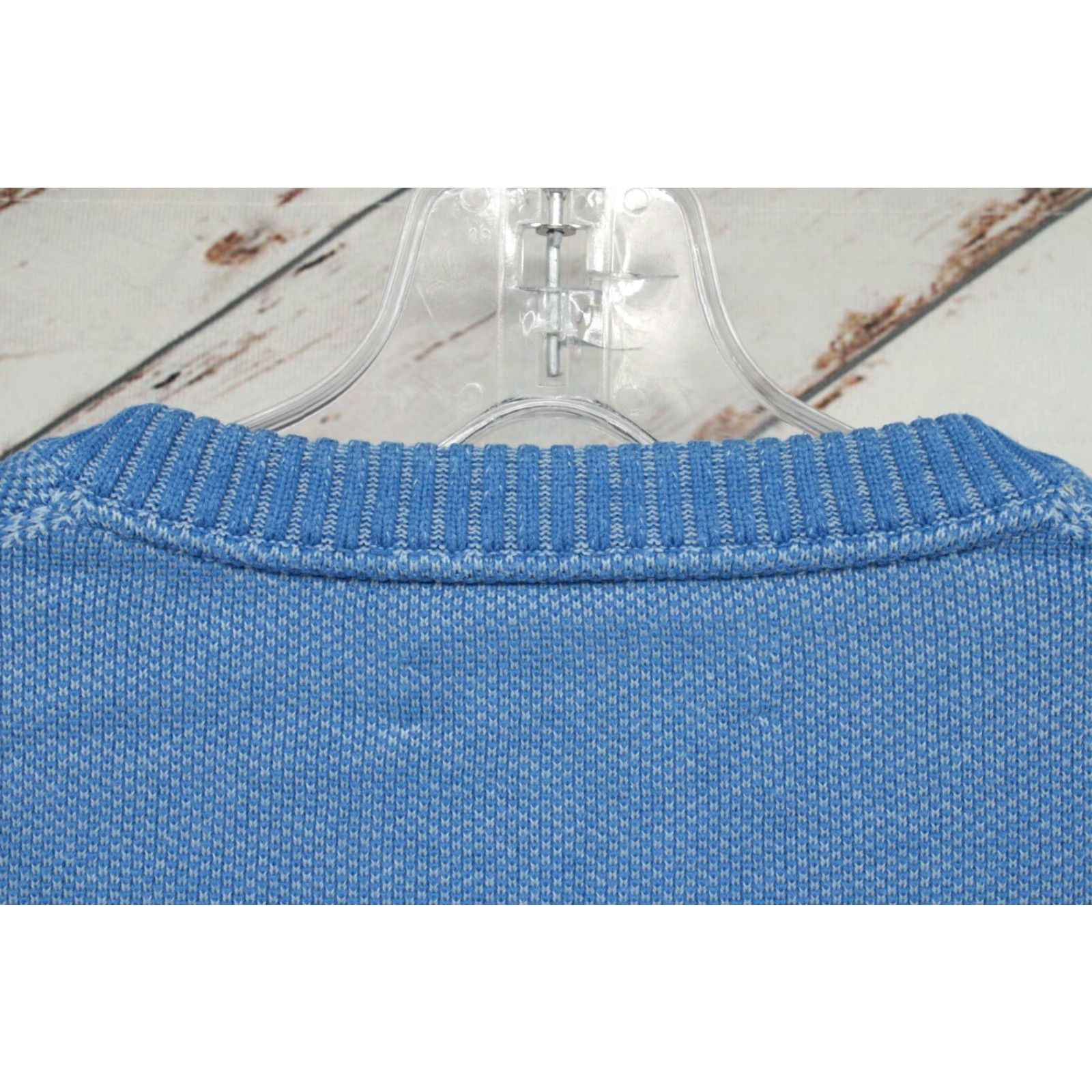 Tommy Hilfiger Tommy Hilfiger Sweater Mens Large V-Neck Blue Long Sleeve Pullover Preppy Size US L / EU 52-54 / 3 - 3 Thumbnail