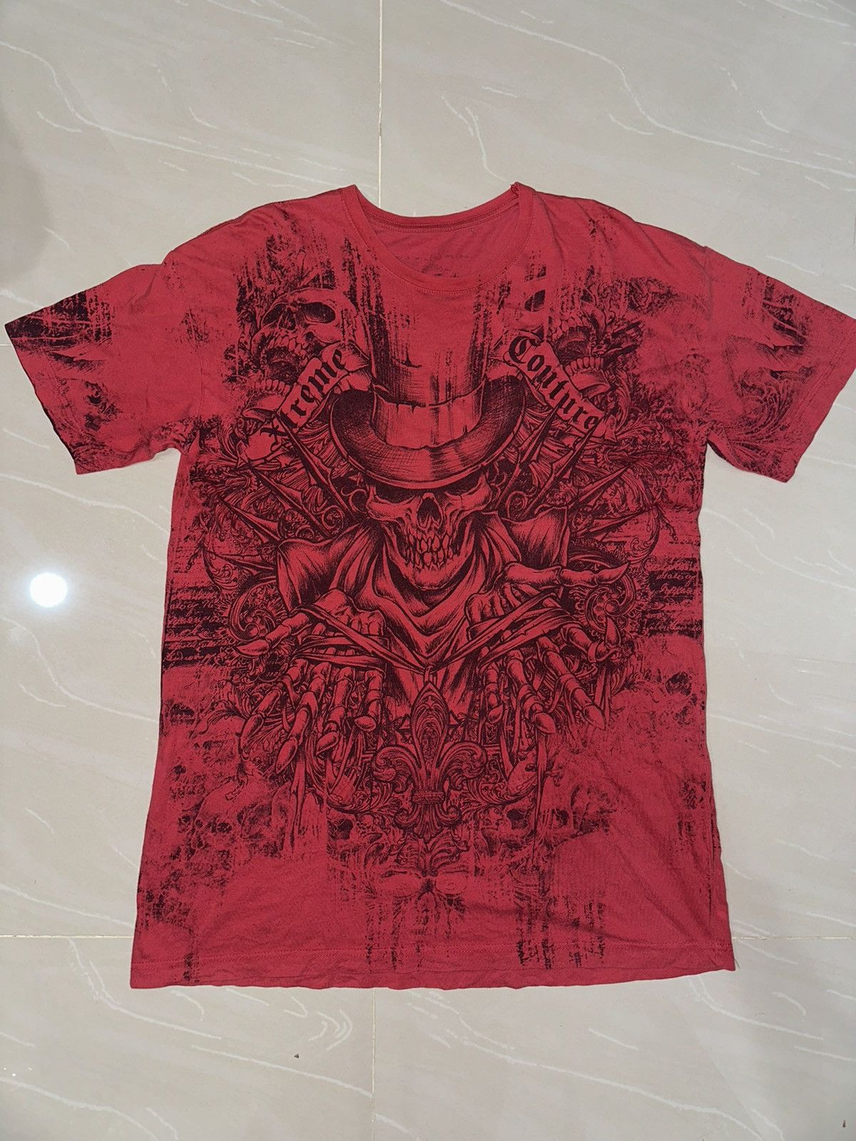 Affliction × Vintage Rare Extreme Couture t shirt Size US XL / EU 56 / 4 - 2 Thumbnail
