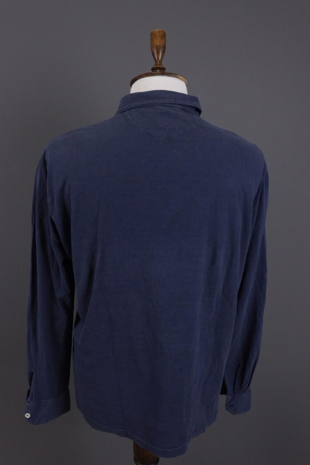 Eleventy Eleventy Blue Summer Long Sleeve Polo Shirt Size 3XL Size US XXL / EU 58 / 5 - 8 Thumbnail