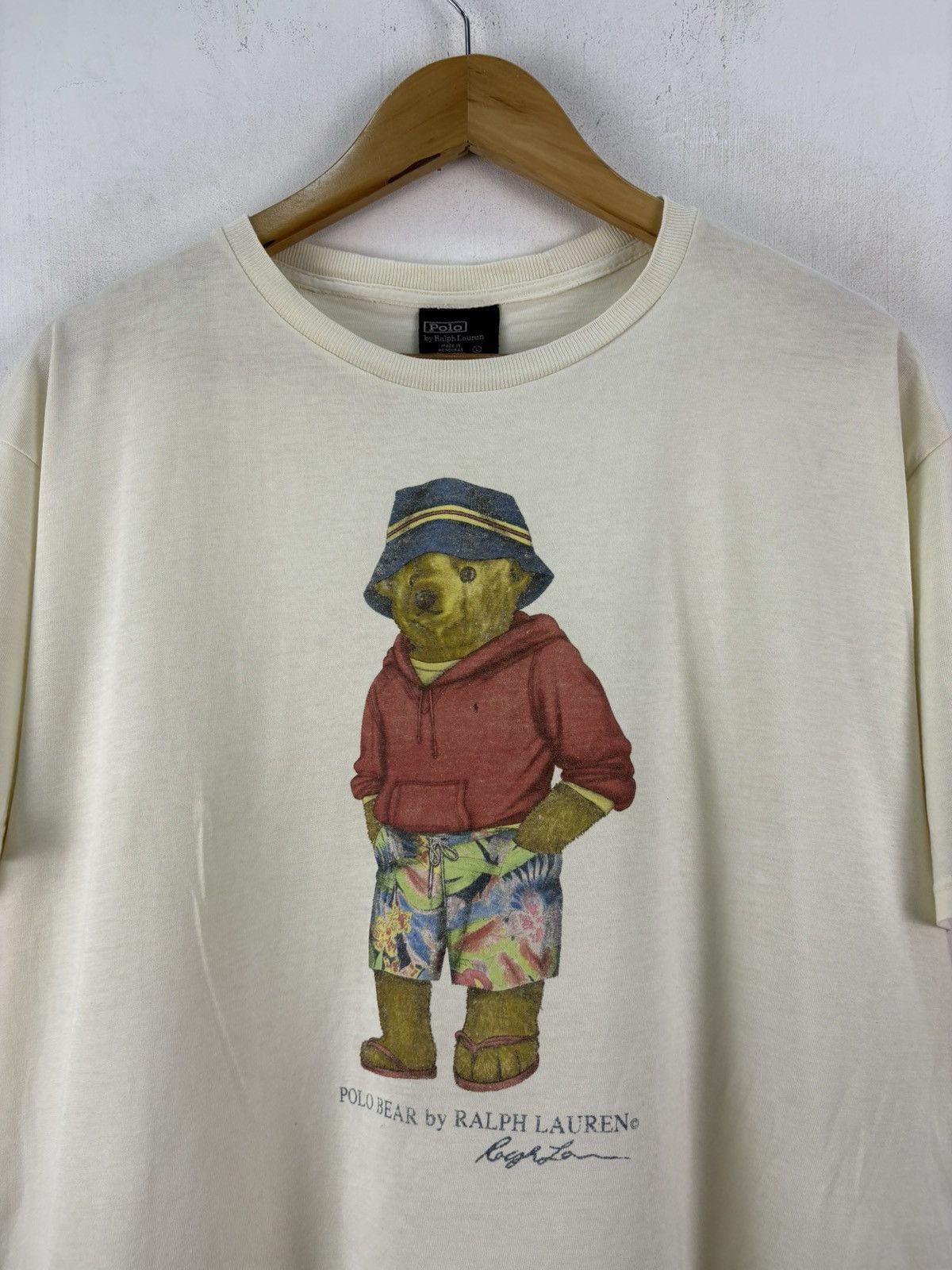 Polo Ralph Lauren Vintage Polo Bear Ralph Lauren Tshirt Size US L / EU 52-54 / 3 - 2 Thumbnail