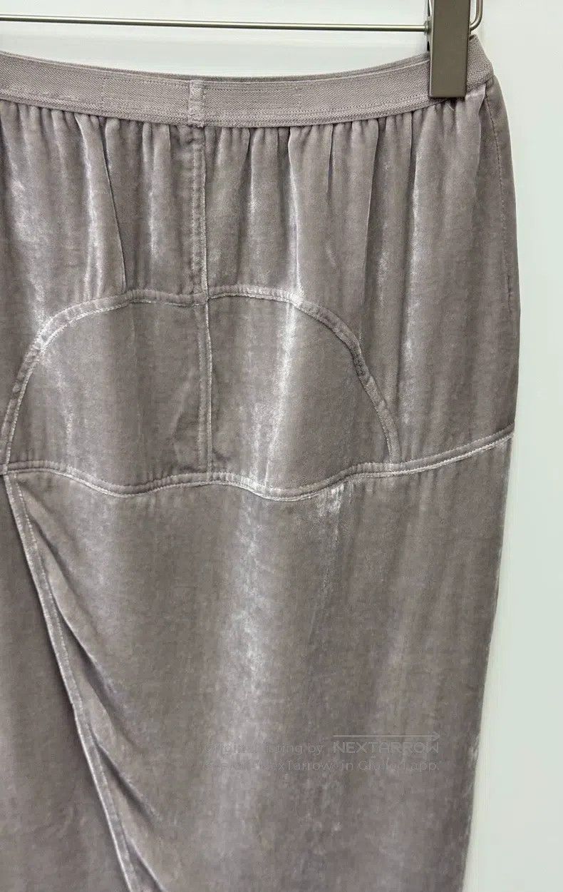 Rick Owens Rick Owens Grey Velvet Skirt Size 39" - 4 Thumbnail