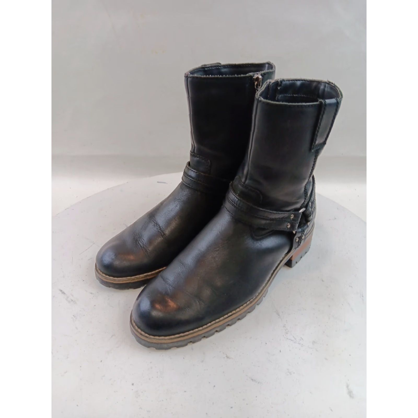 Harley Davidson Harley Davidson Boots Womens 8.5 Black Leather Harness Motorcycle Riding Size US 9 / IT 39 - 4 Thumbnail