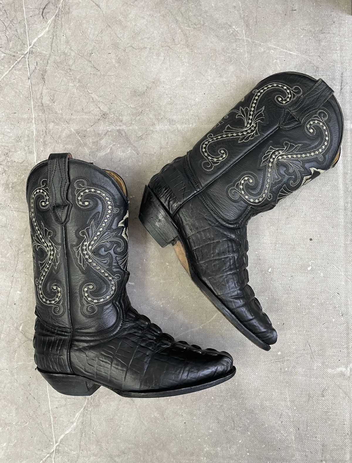 Western Rise D’Emanuel guidi style aligator leather boots luxury style Size US 8 / EU 41 - 7 Thumbnail