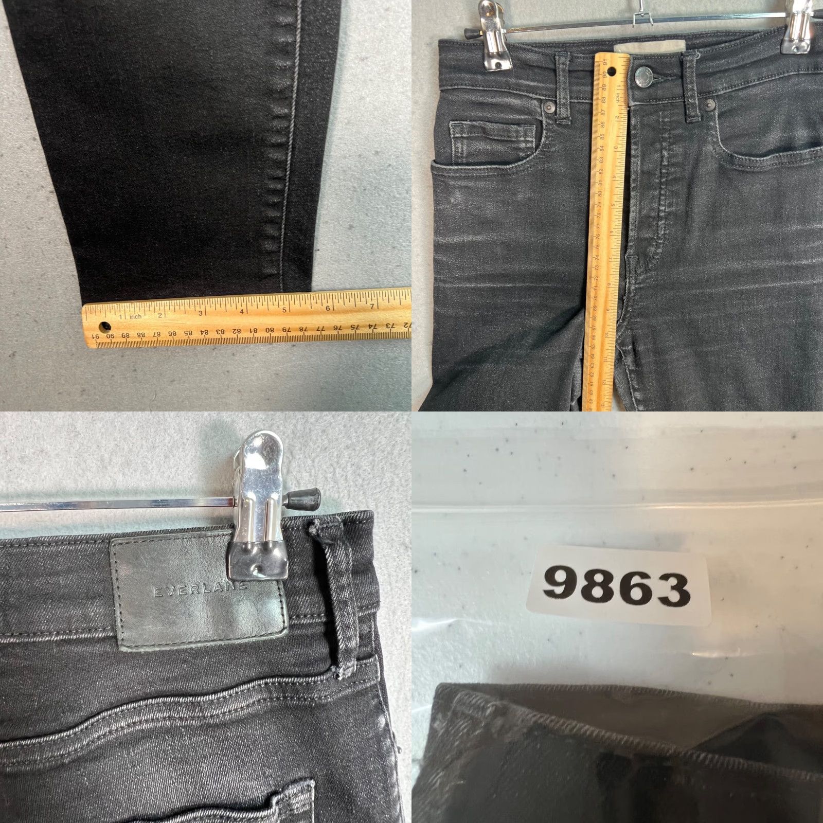 Everlane Everlane Skinny Jeans Womens Size 28 Black Cotton Blend Denim Stretch 5-Pocket Regular Size 28" / US 6 / IT 42 - 8 Thumbnail