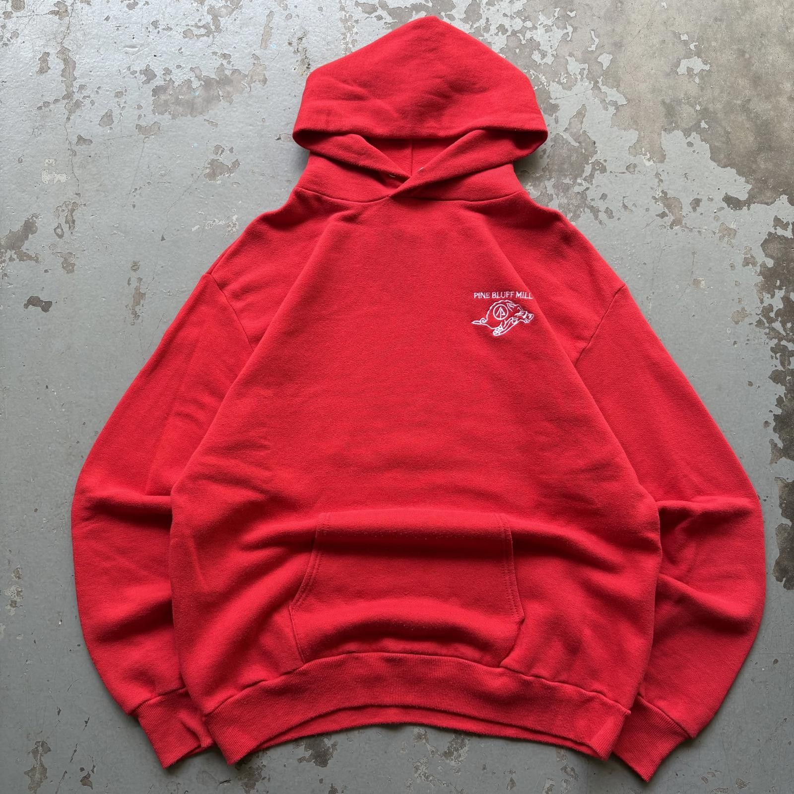 Jerzees × Russell Athletic × Vintage Vintage 80s Jerzees Russell Arkansas Razorbacks Mill Hoodie Size US M / EU 48-50 / 2 - 1 Thumbnail