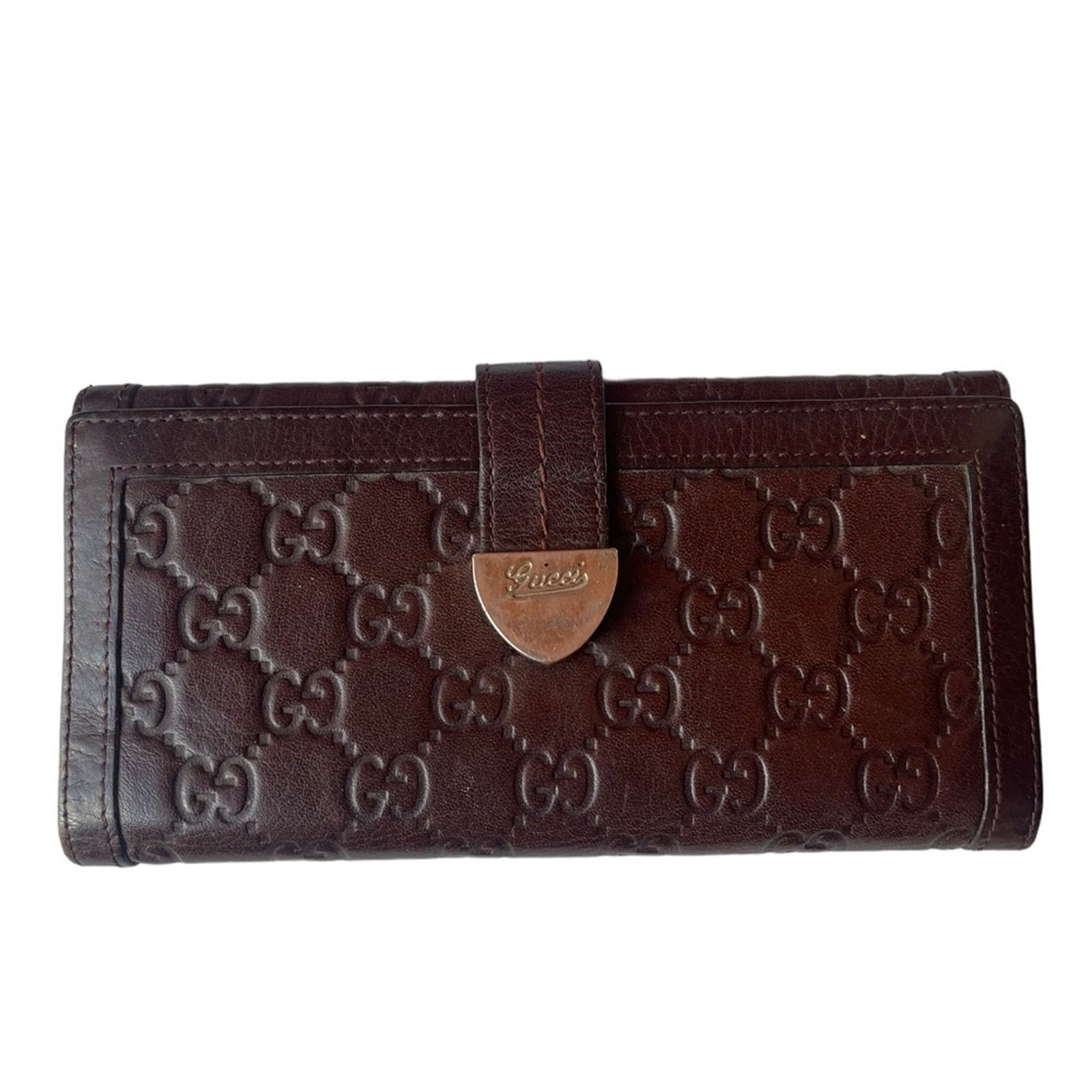 Gucci Gucci Guccissima Brown Wallet Size ONE SIZE - 1 Thumbnail