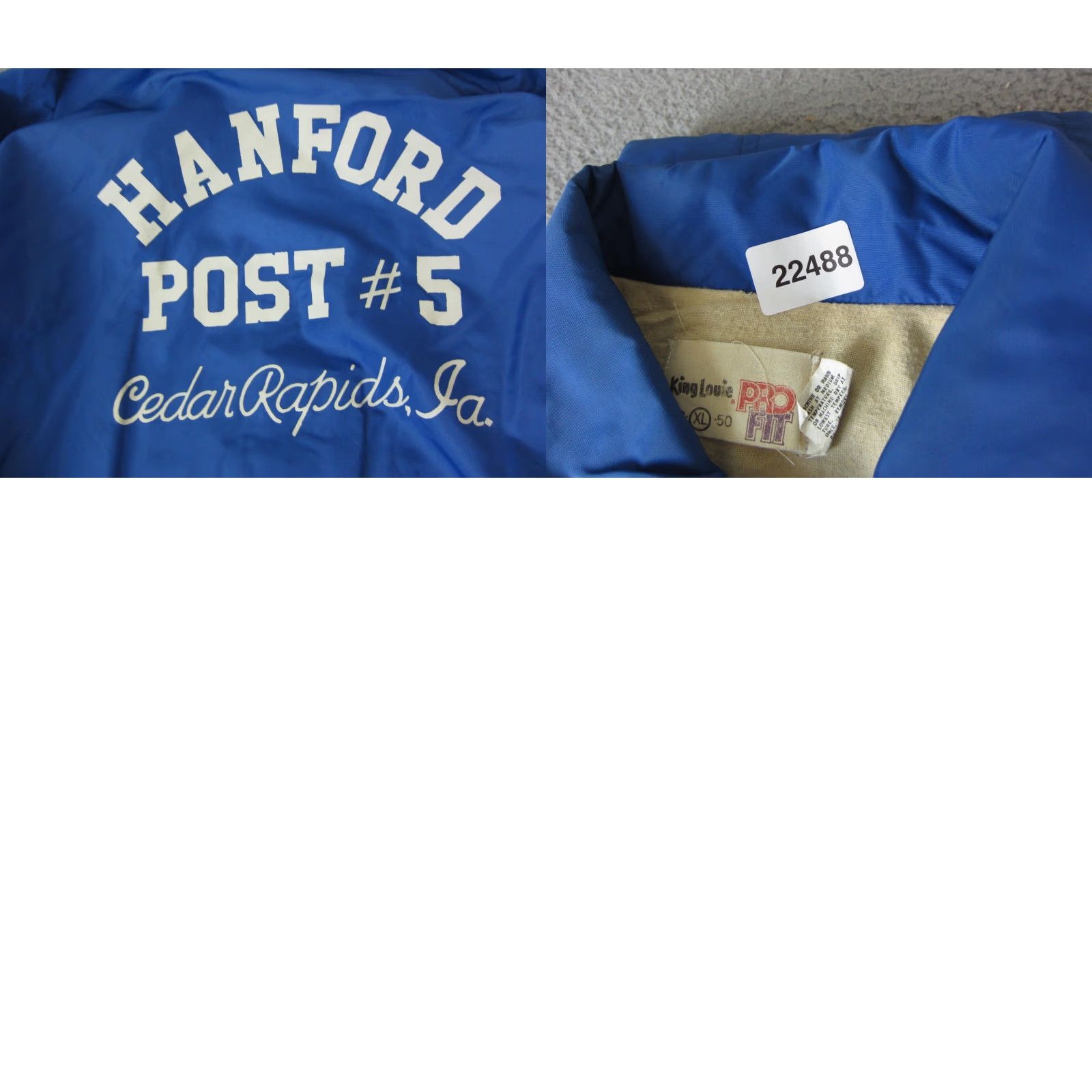 Vintage VINTAGE American Legion Jacket Mens XL Blue 80s Bomber Satin Nylon Workwear Regular Short Snap Front Size US XL / EU 56 / 4 - 10 Thumbnail