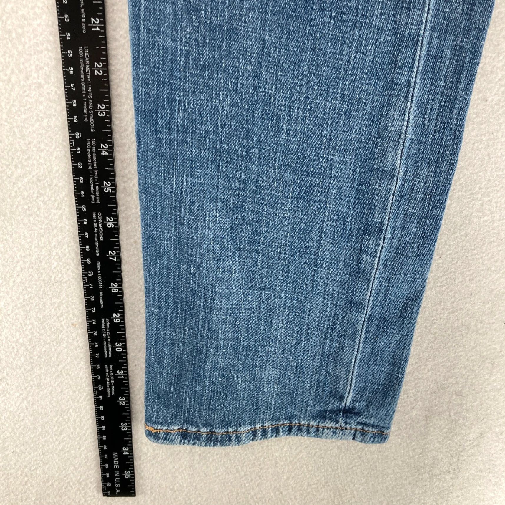 Levi's Levi's 505 Jeans Mens 36x34 Regular Straight Blue Stretch Denim Mid Rise Western Jeans Size US 36 / EU 52 - 7 Thumbnail