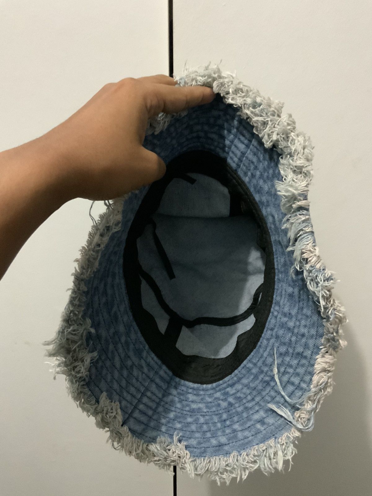 Hat Club Distressed Denime Acid Wash Bucket Hat Size ONE SIZE - 7 Thumbnail