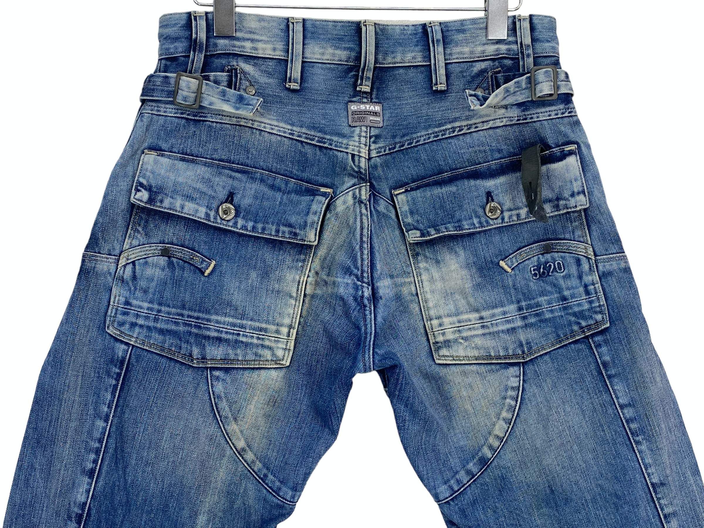 G-Star GStar Jeans Double Knee Distressed Jeans Pants Size US 31 - 6 Thumbnail