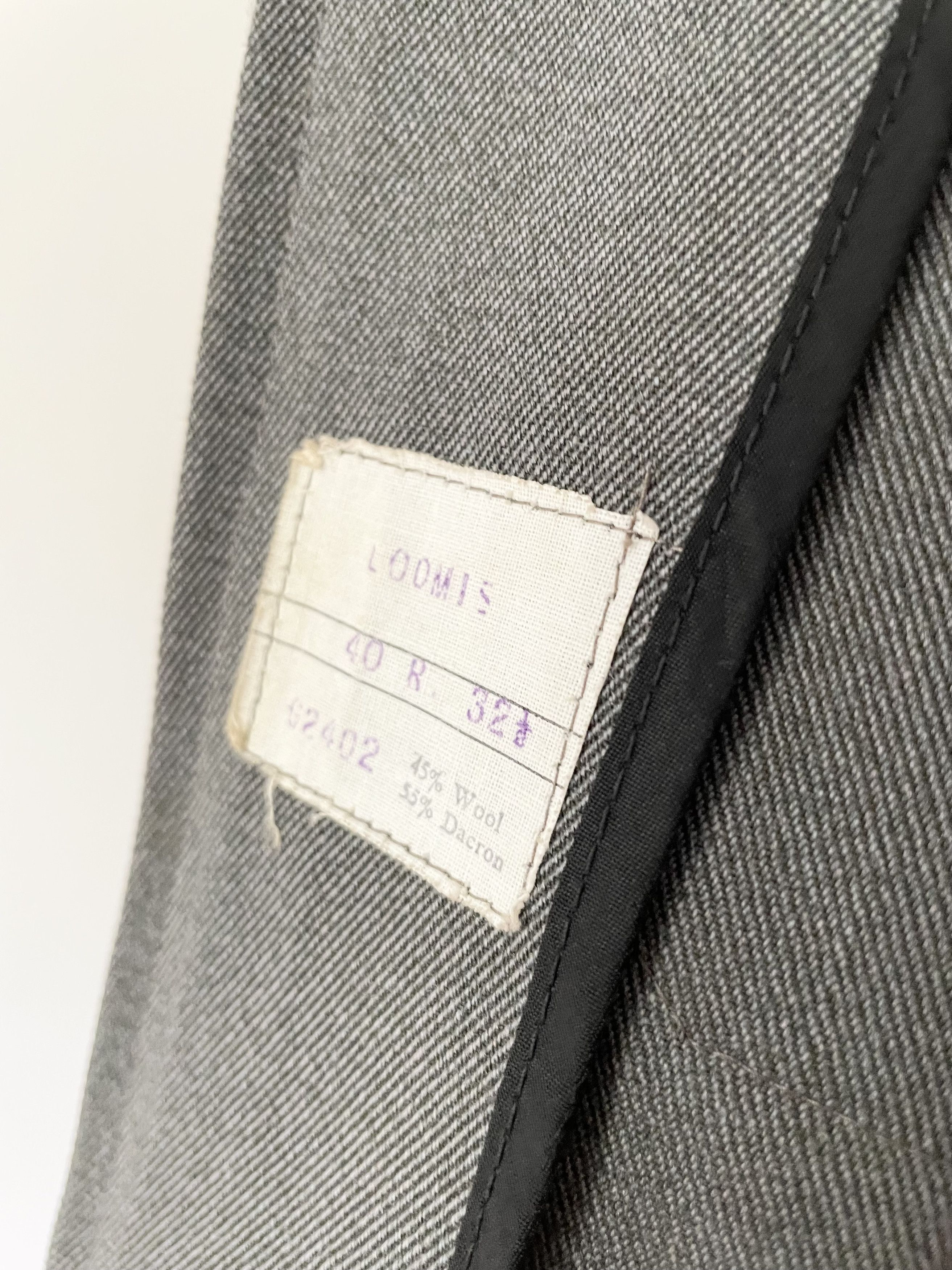 Vintage 1940's Two Tone Gabardine Uniform Work Jacket - Medium Size US M / EU 48-50 / 2 - 8 Thumbnail