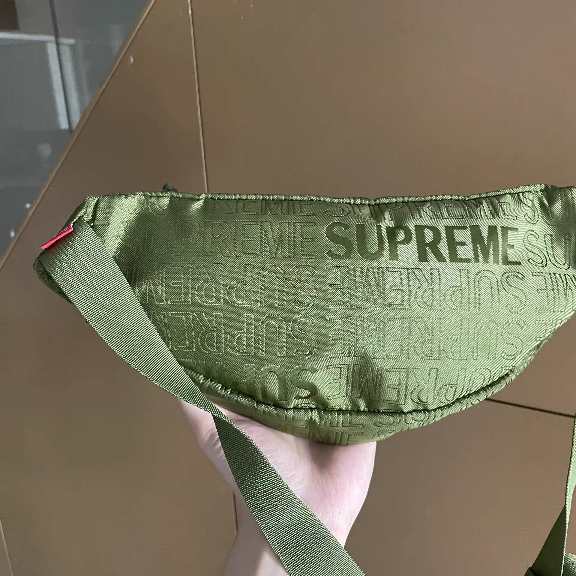 Supreme Supreme SS19 Olive Green All Over Print Waist Bag Size ONE SIZE - 3 Thumbnail