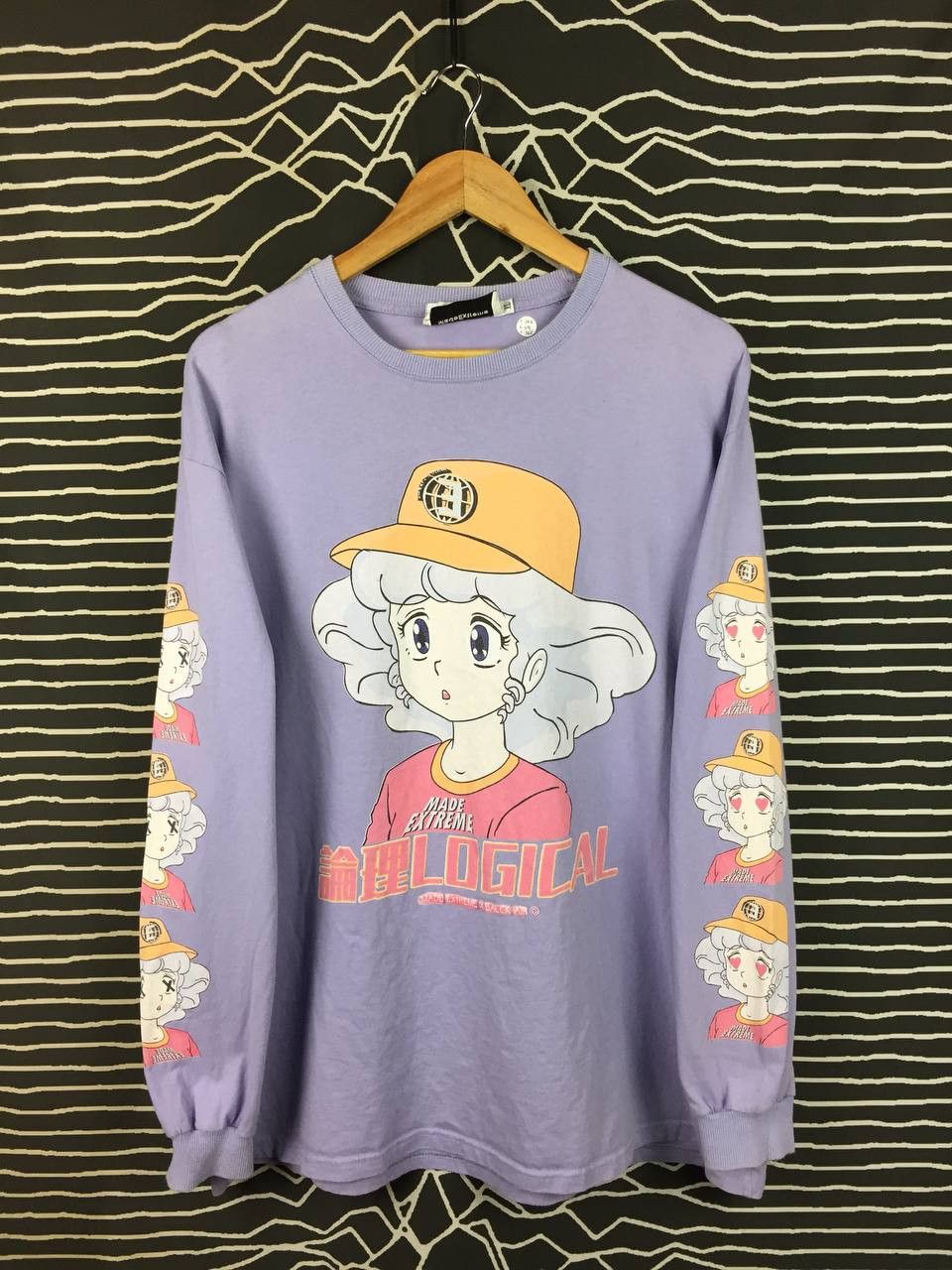 Made Extreme x Balck Air Logical Anime Girl Long Sleeve Tee