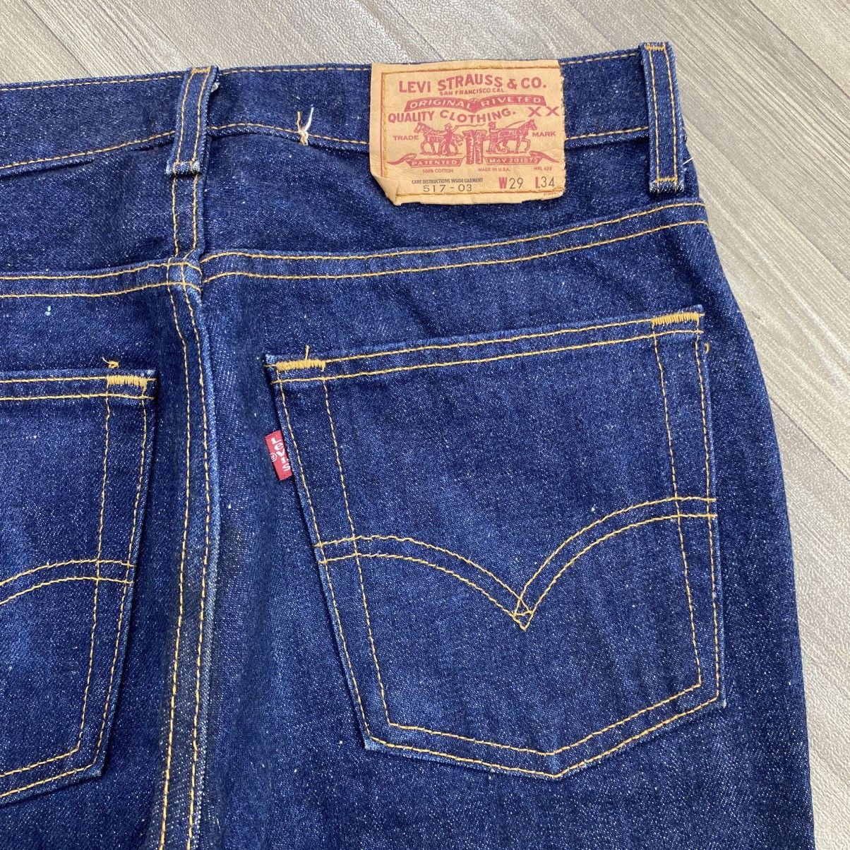 Levi's Vintage Clothing 🇺🇸1990s Vintage Levis 517 29x34 Bootcut Indigo Flared Jeans Size US 29 - 19 Thumbnail