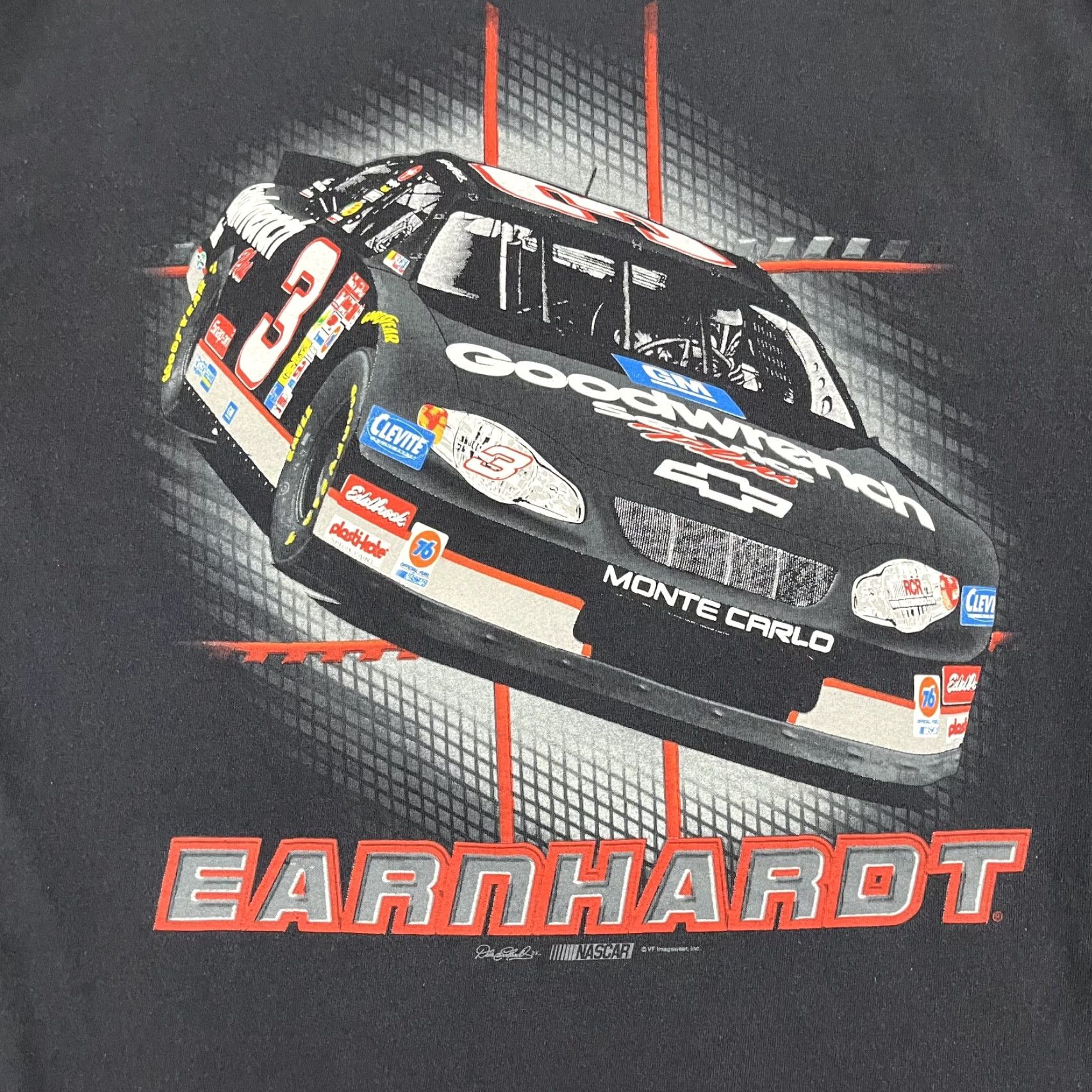 Chase Authentics Dale Earnhardt Shirt Adult Mens Large Faded Black Graphic Nascar Tee Goodwrench Size US L / EU 52-54 / 3 - 7 Thumbnail