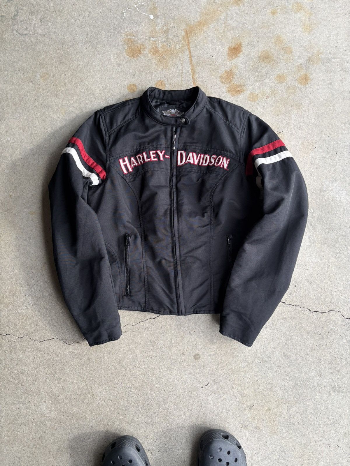 Harley Davidson Crazy Harley Davidson Boxy Racing Jacket Two Piece Race Gear Size M / US 6-8 / IT 42-44 - 4 Thumbnail