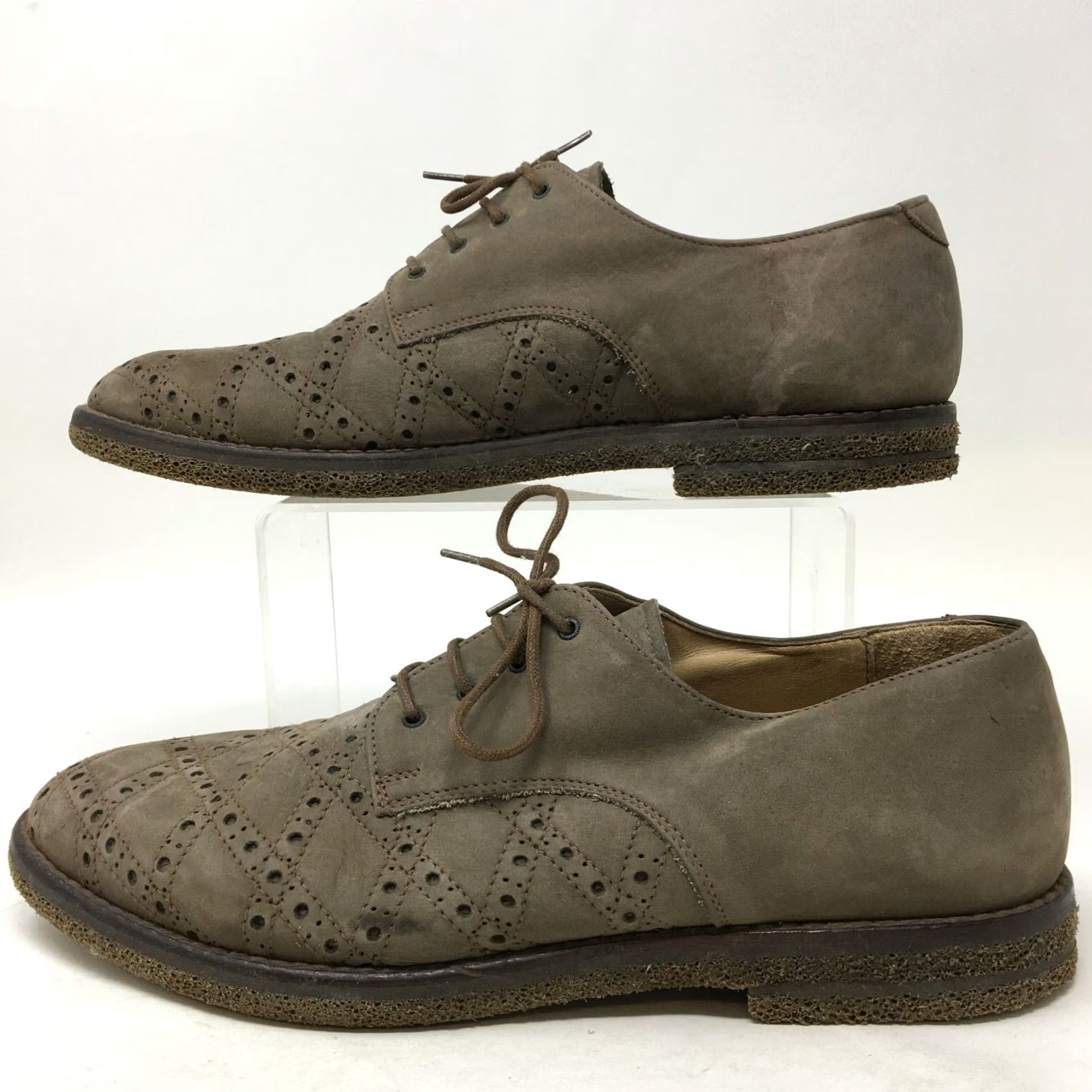 Kenneth Cole Kenneth Cole New York Mens 8.5 Oxfords Casual Lace Up Brown Leather Perf Dress Shoes Mens Size US 9 / EU 42 - 2 Thumbnail