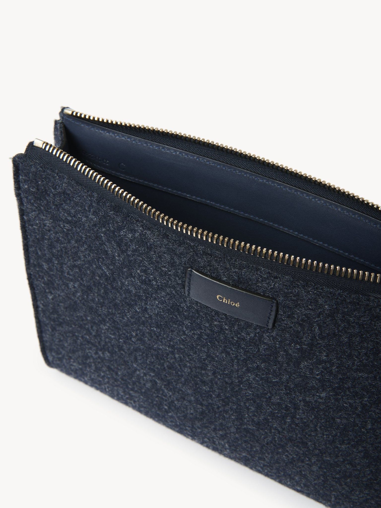 Chloe o1loc1c1224 Size: OS / CHC22 Alphabet Pouch in Obscure Navy Size ONE SIZE - 3 Thumbnail