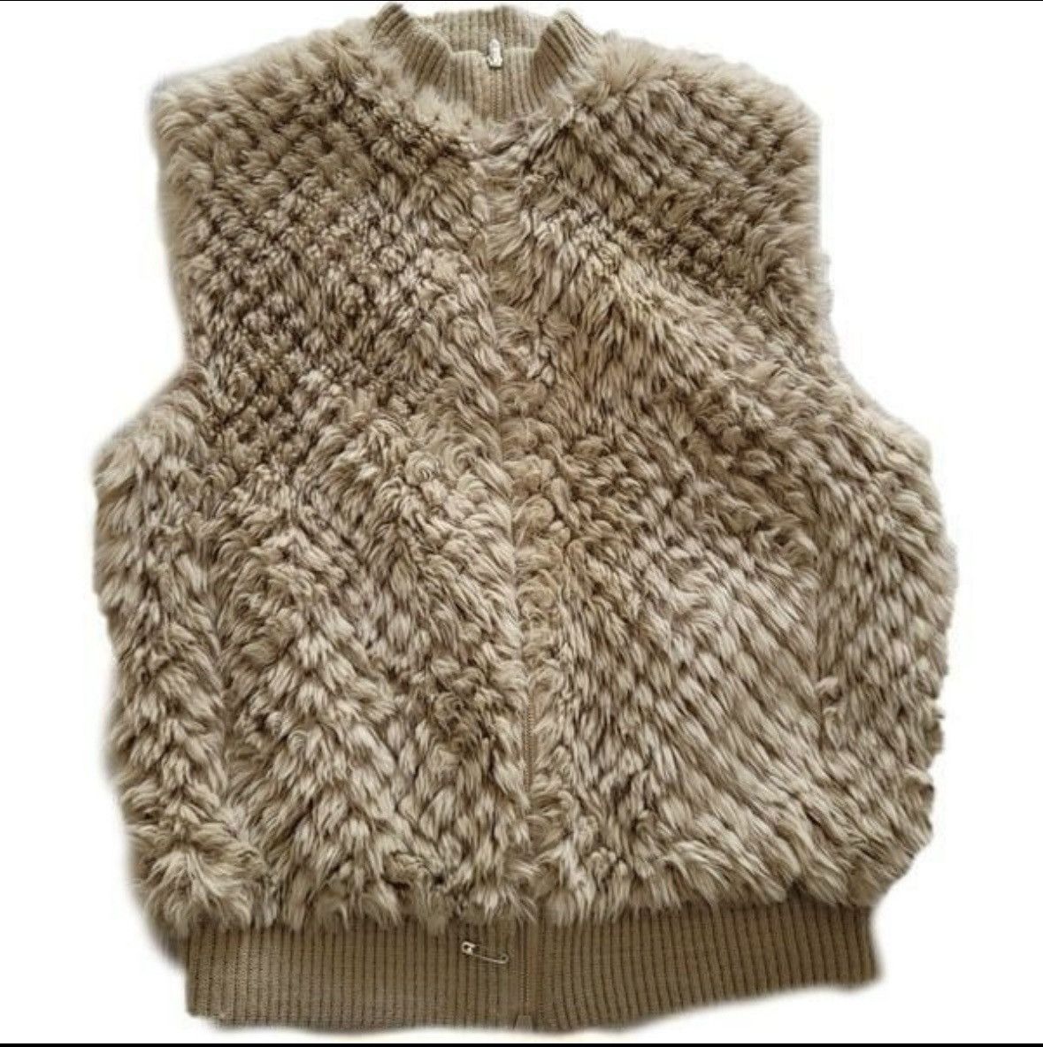 Other Vintage furry vest sweater Betmar medium sandy brown retro Size M / US 6-8 / IT 42-44 - 3 Thumbnail