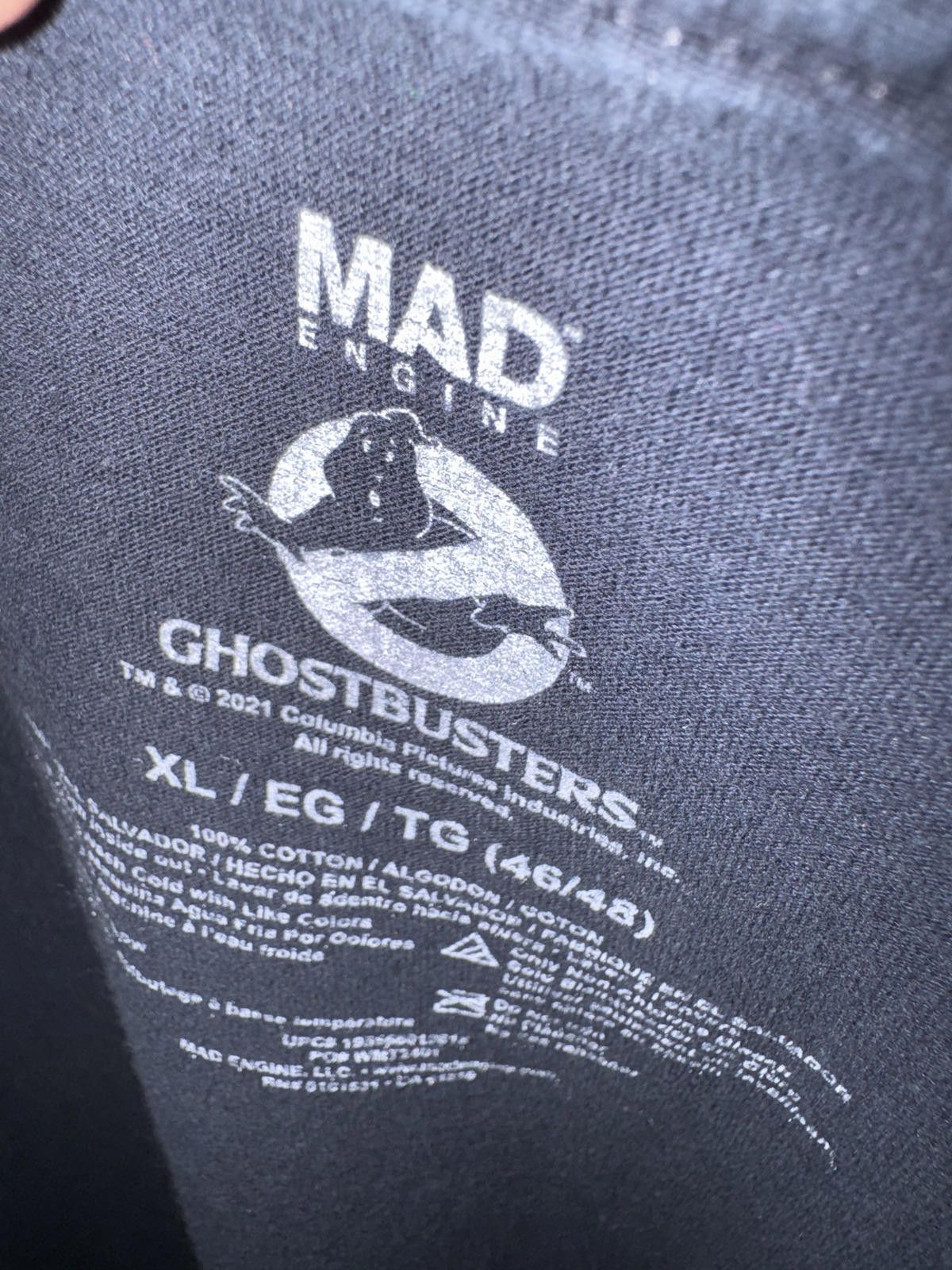 Mad Engine Ghostbusters XL Black Graphic T-Shirt Size US XL / EU 56 / 4 - 2 Thumbnail
