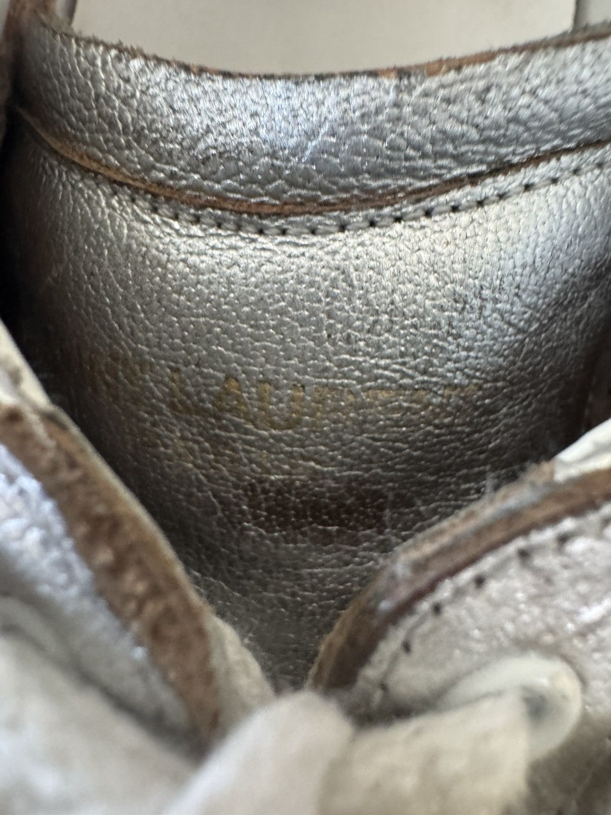 Saint Laurent Paris SLP Silver Leather SL/06 Low Size US 6 / EU 39 - 15 Thumbnail