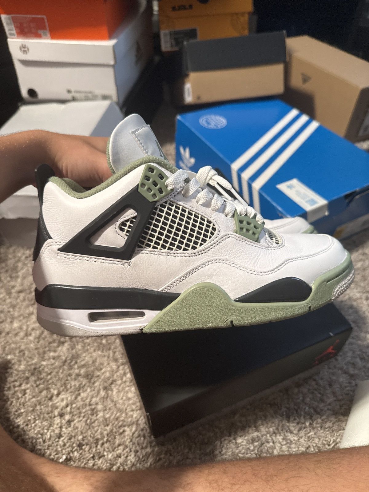 Nike Jordan 4 seafoam Size US 7.5 / IT 37.5 - 2 Thumbnail