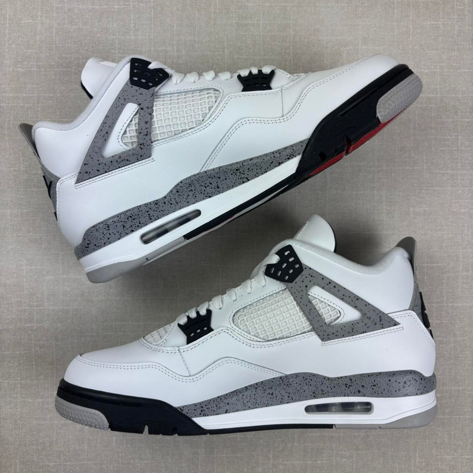 Jordan Brand 🪨 2025 Jordan 4 Retro “White Cement” 12M Size US 12 / EU 45 - 4 Thumbnail