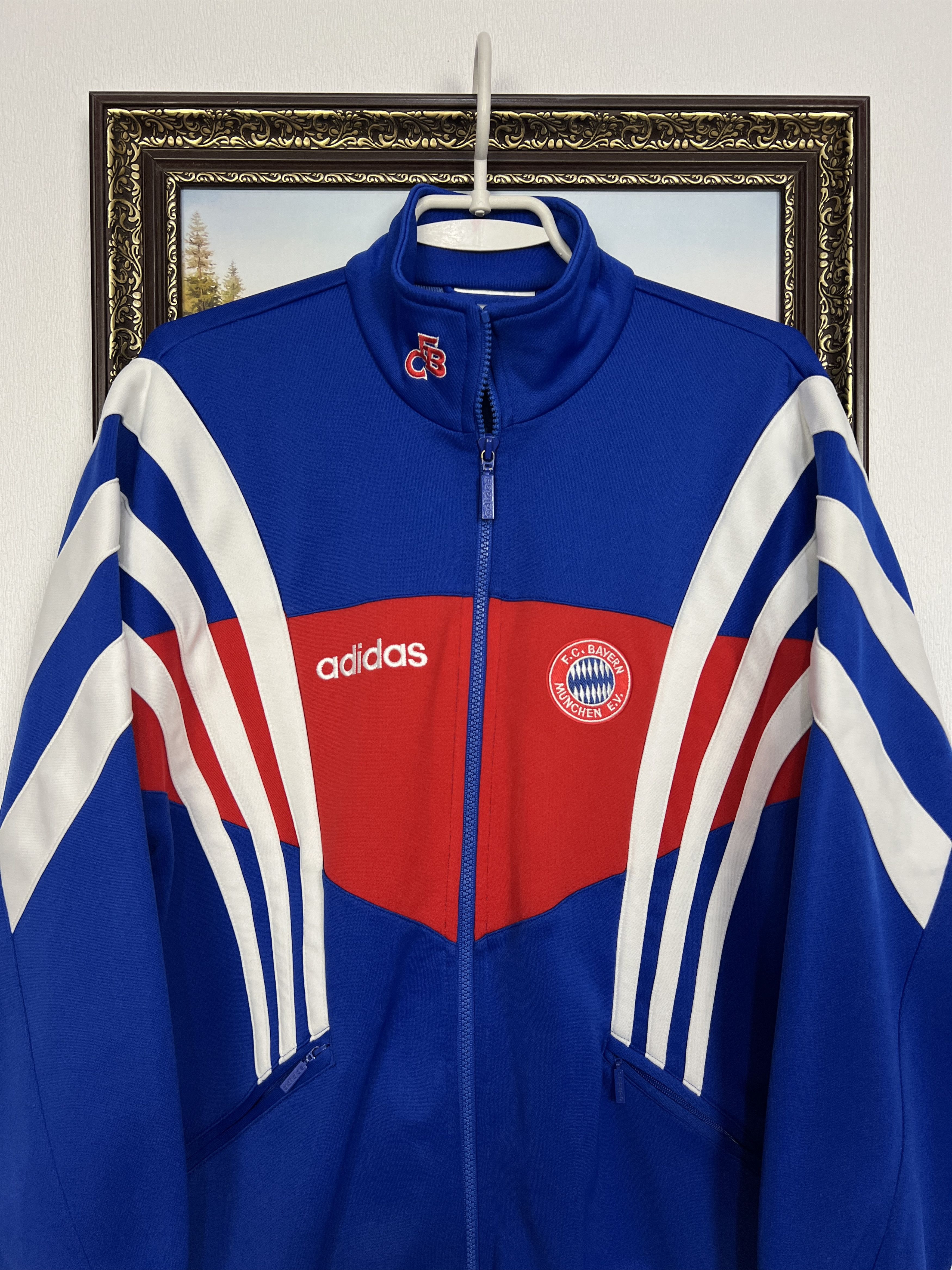 Adidas Vintage 90s Bayern Munich Football Jacket Soccer Track Top Size US S / EU 44-46 / 1 - 2 Thumbnail