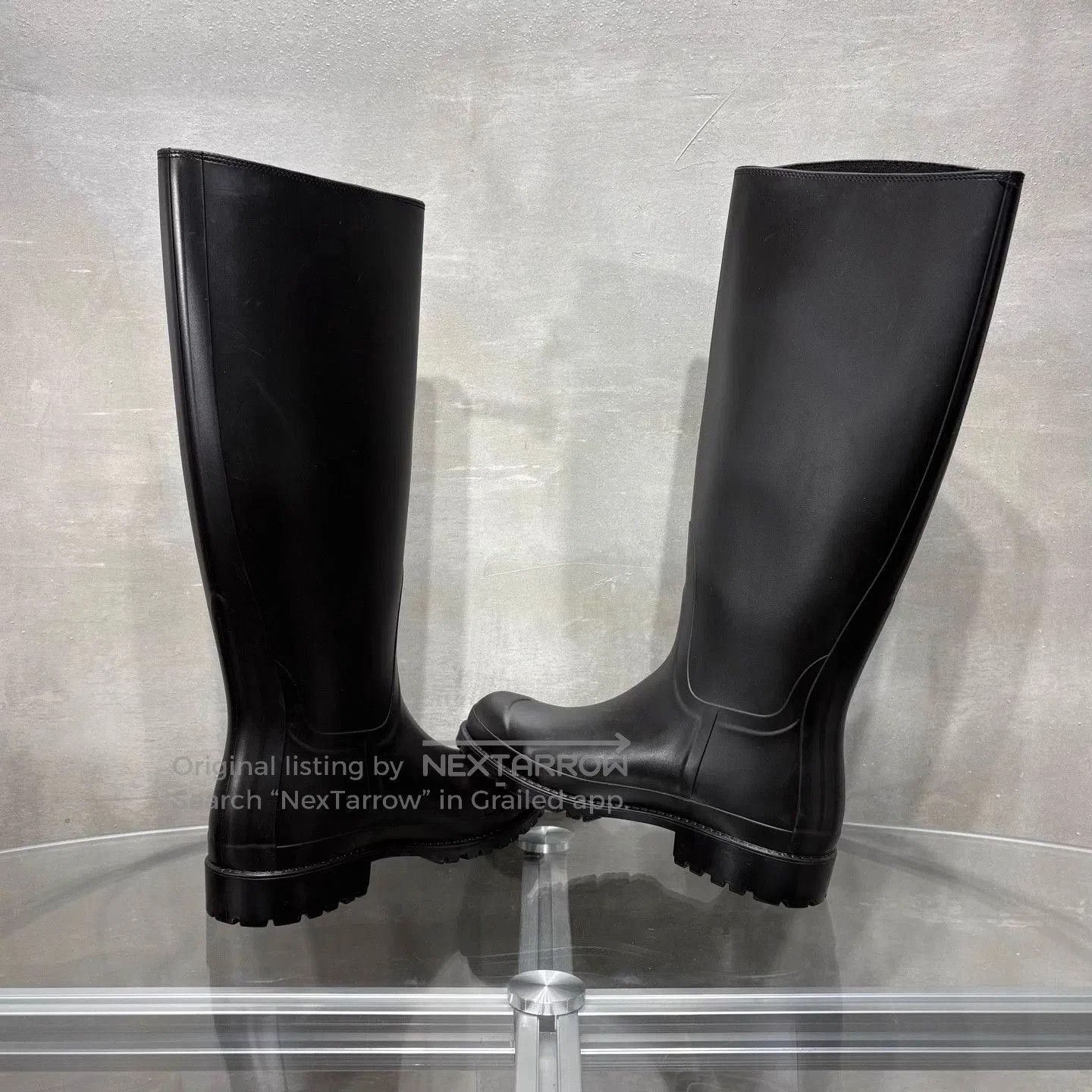 Saint Laurent Paris Saint Laurent Knee-High Black Rain Boots EU 38/ Size US 7.5 / IT 37.5 - 5 Thumbnail