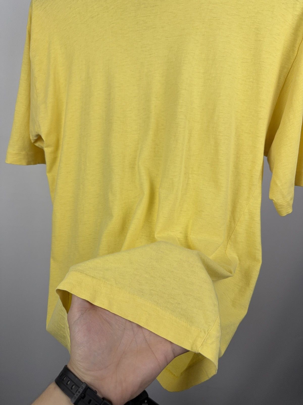 Japanese Brand × Vintage Vintage 80s Japanese style Faded Blank Basic Tee shirt Size US M / EU 48-50 / 2 - 6 Thumbnail