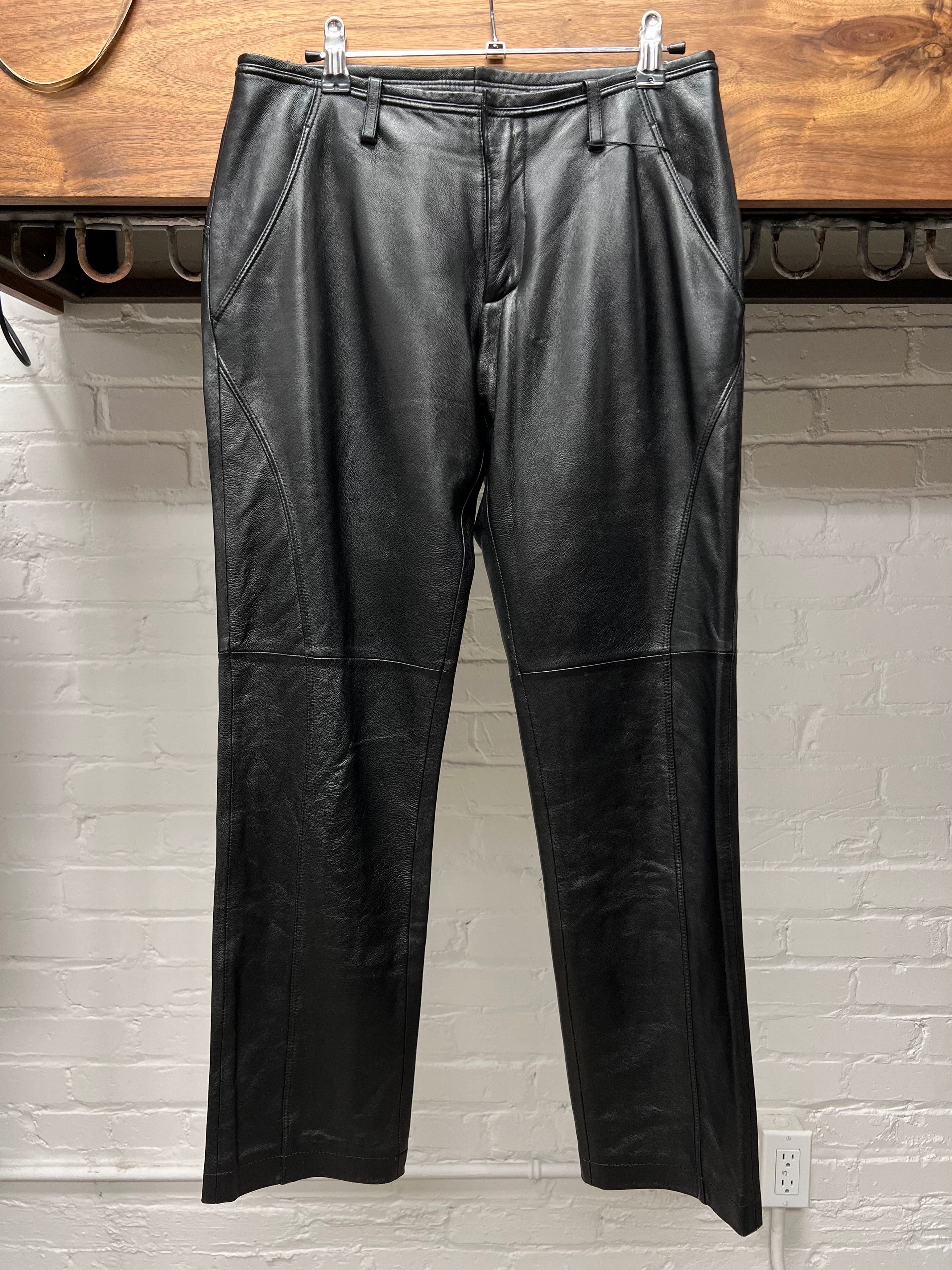 Other Jean Paul Gaultier Black Lambskin Leather Pants Size US 28 / EU 44 - 1 Thumbnail