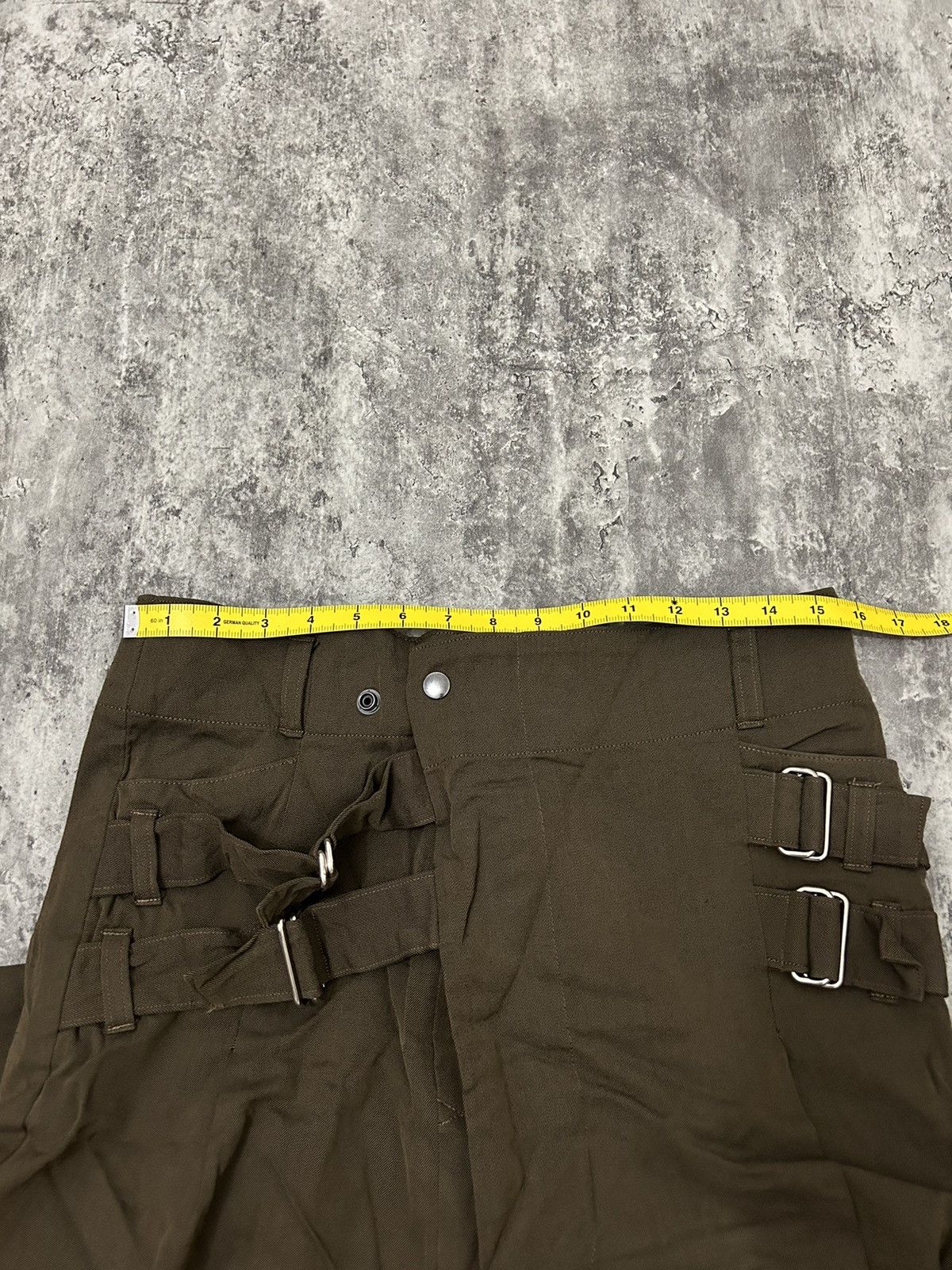 Seditionaries Japanese Brand GGD Wool Double Buckle Three Quarter Pants Size US 31 - 19 Thumbnail