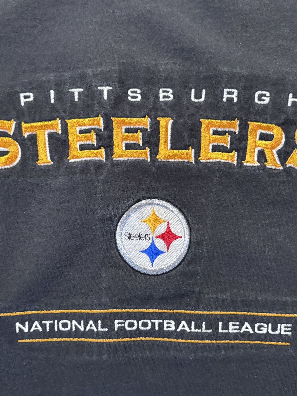 NFL 90’s Pittsburgh Steelers Vintage Embroidered Tee Shirt Size US L / EU 52-54 / 3 - 3 Thumbnail
