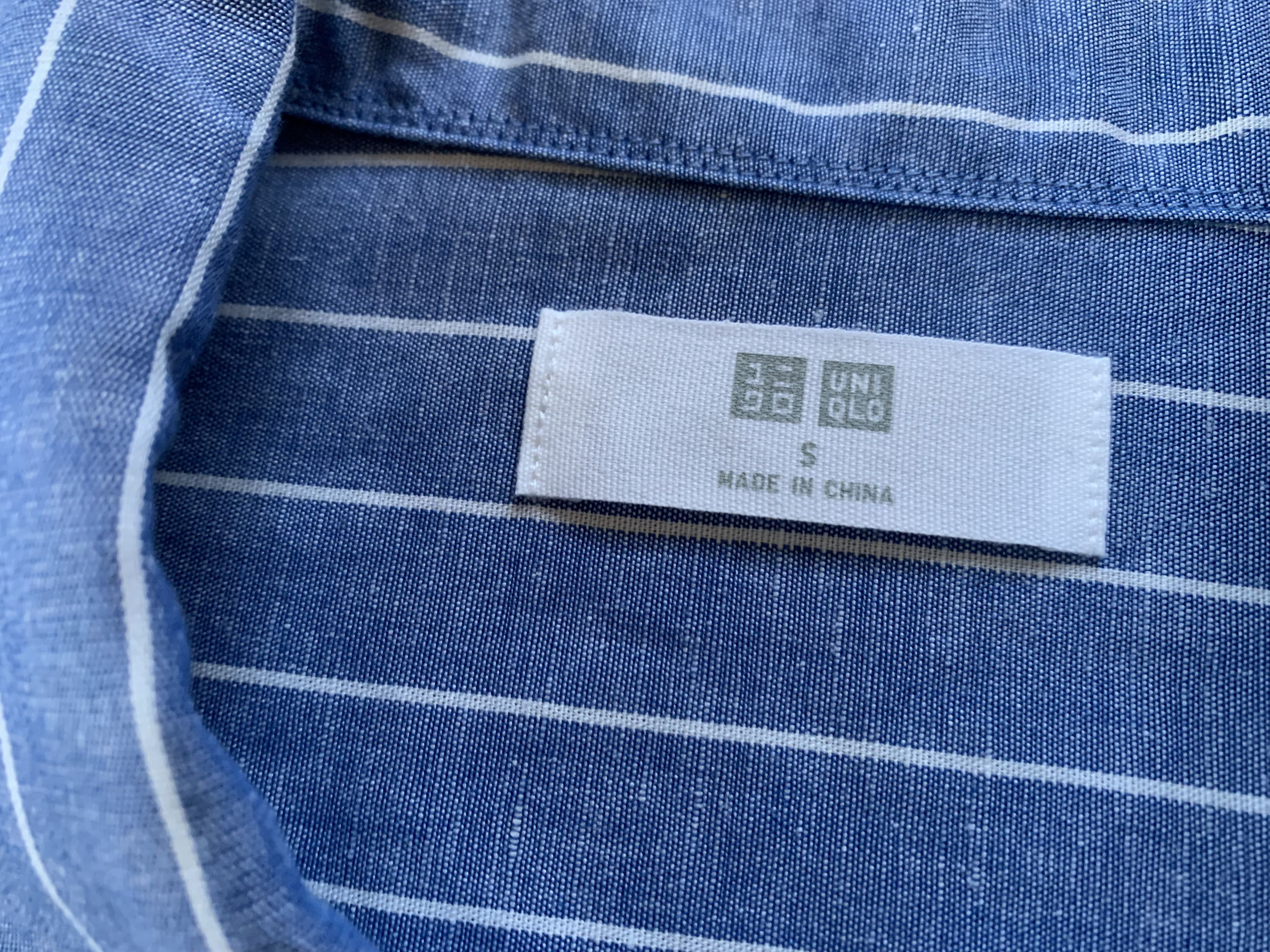 Uniqlo Uniqlo Cotton Linen Short Sleeve Stripe Shirt Size US S / EU 44-46 / 1 - 5 Thumbnail