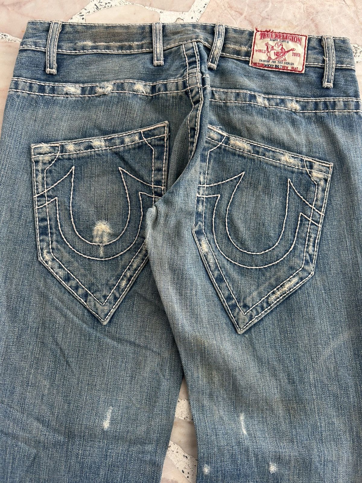 True Religion True Religion Distress Vintage Denim USA Size 28" / US 6 / IT 42 - 9 Thumbnail