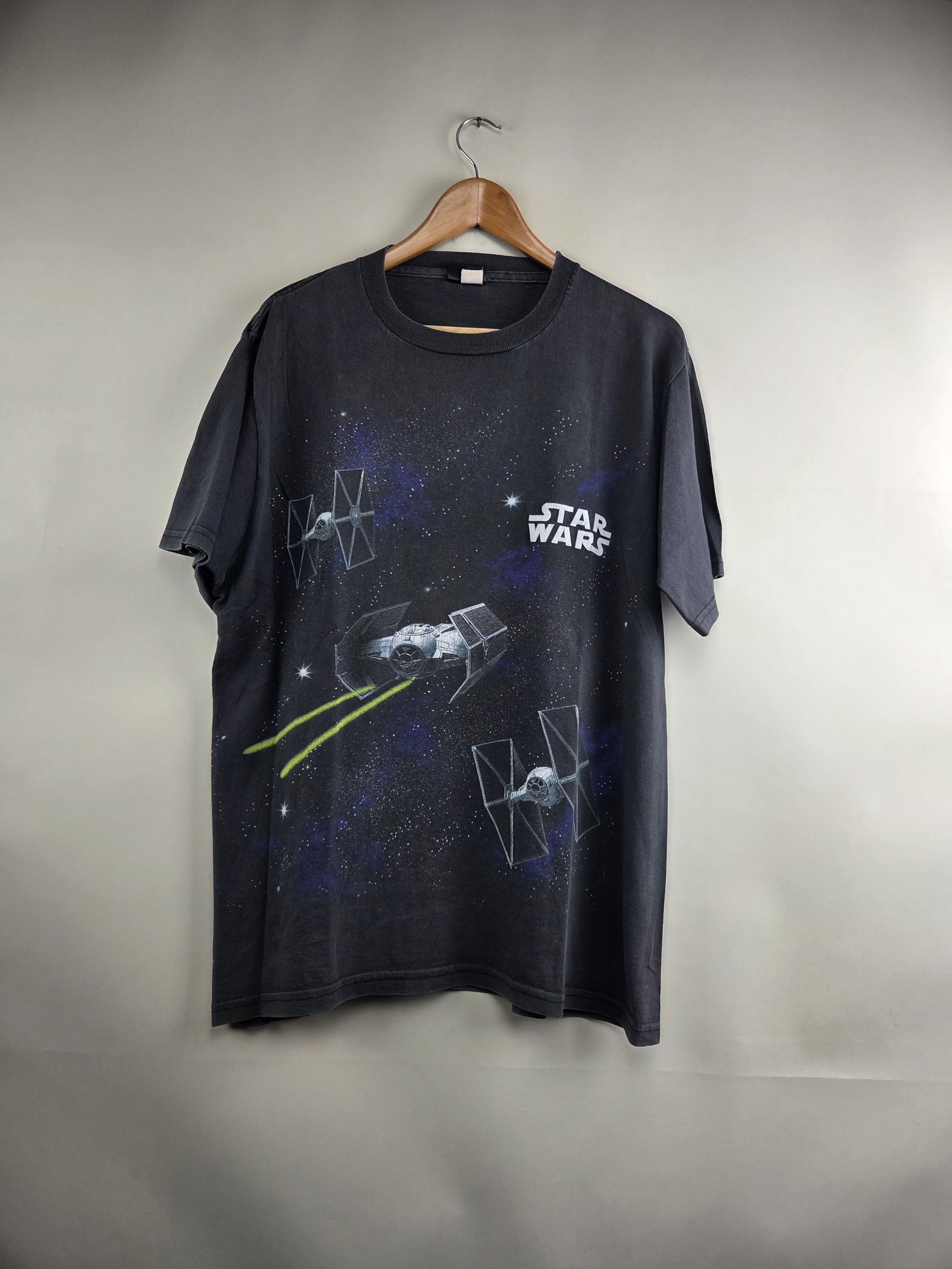 Star Wars × Vintage 90s Star Wars Death star All over print L 21.5" 29.5" Size US L / EU 52-54 / 3 - 1 Thumbnail