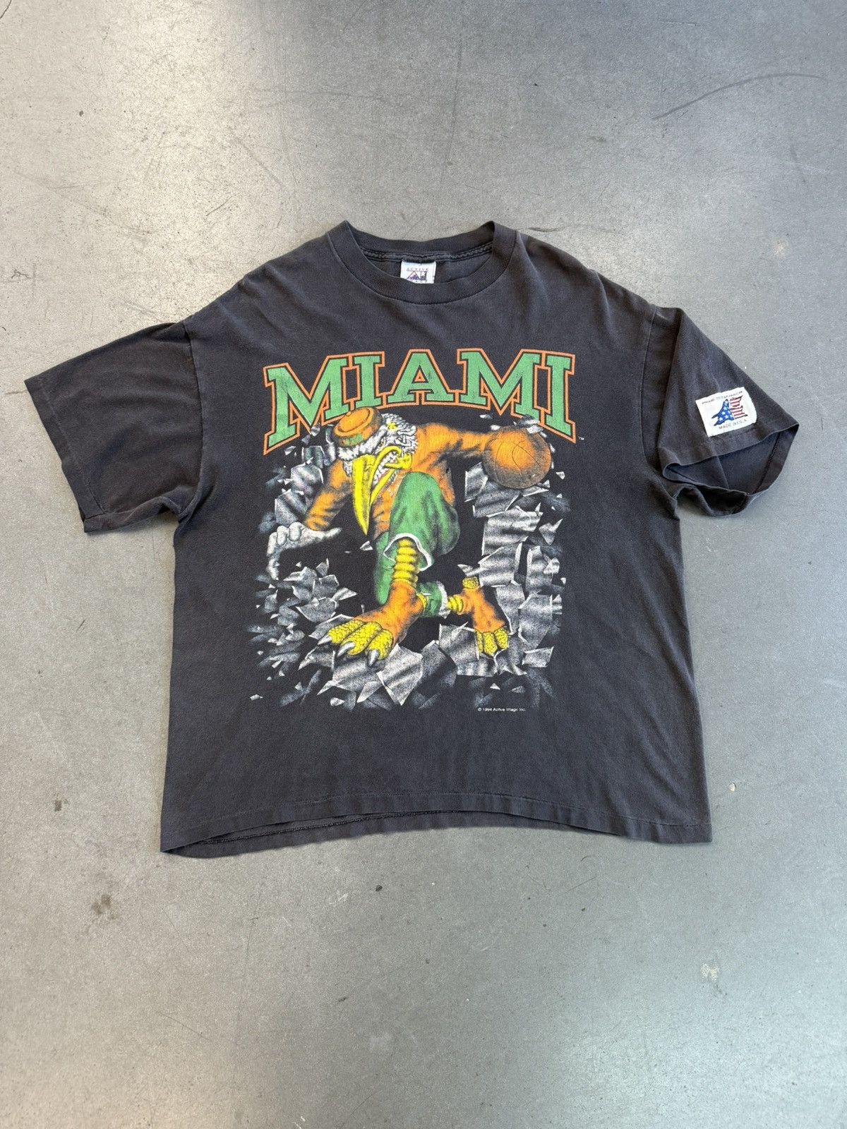 Other 1994 Vintage Miami Hurricanes Sebastian Crossing Over Tee Size US XL / EU 56 / 4 - 1 Thumbnail