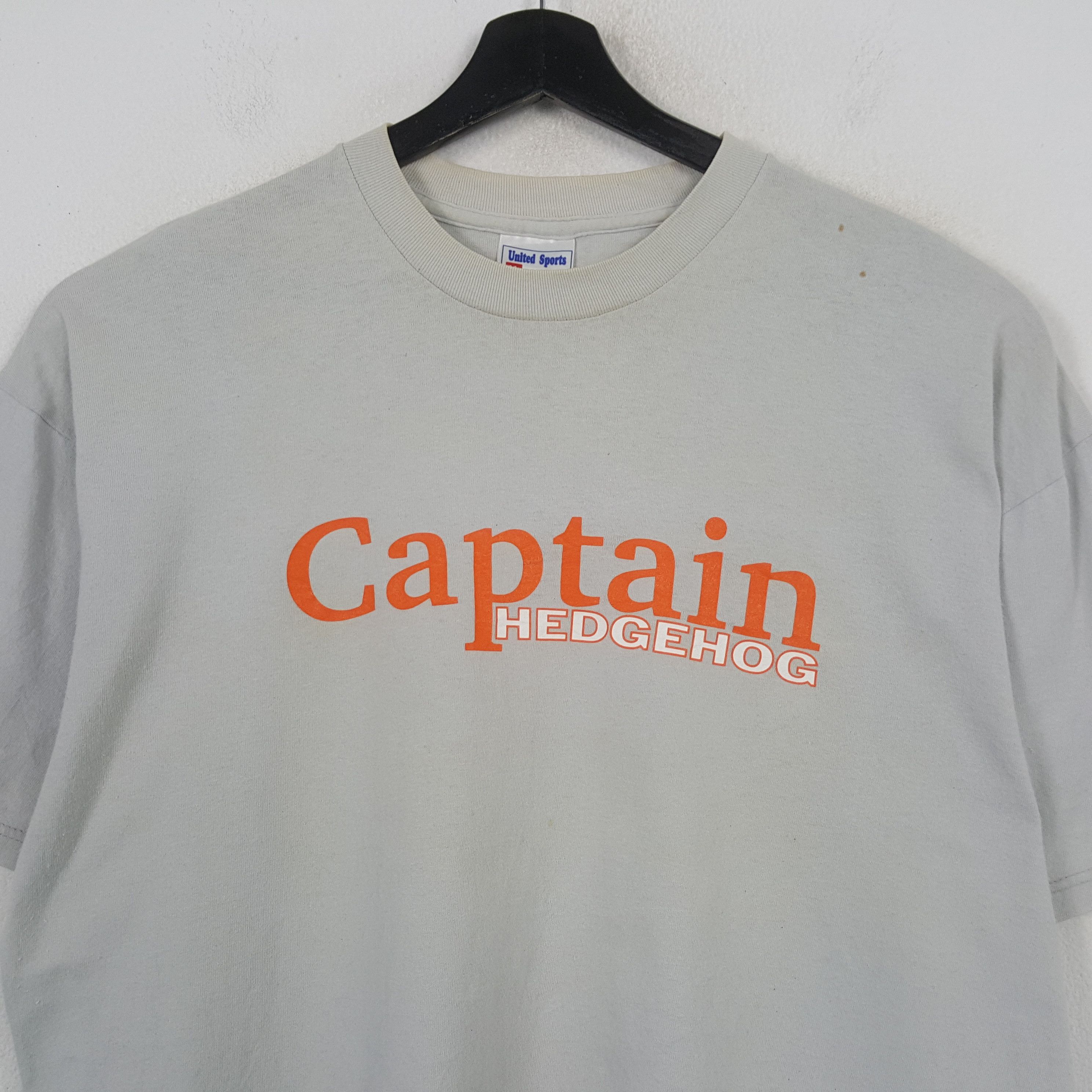 Vintage Captain Hedgehog Vintage Tshirt RR3 Size US XL / EU 56 / 4 - 2 Thumbnail