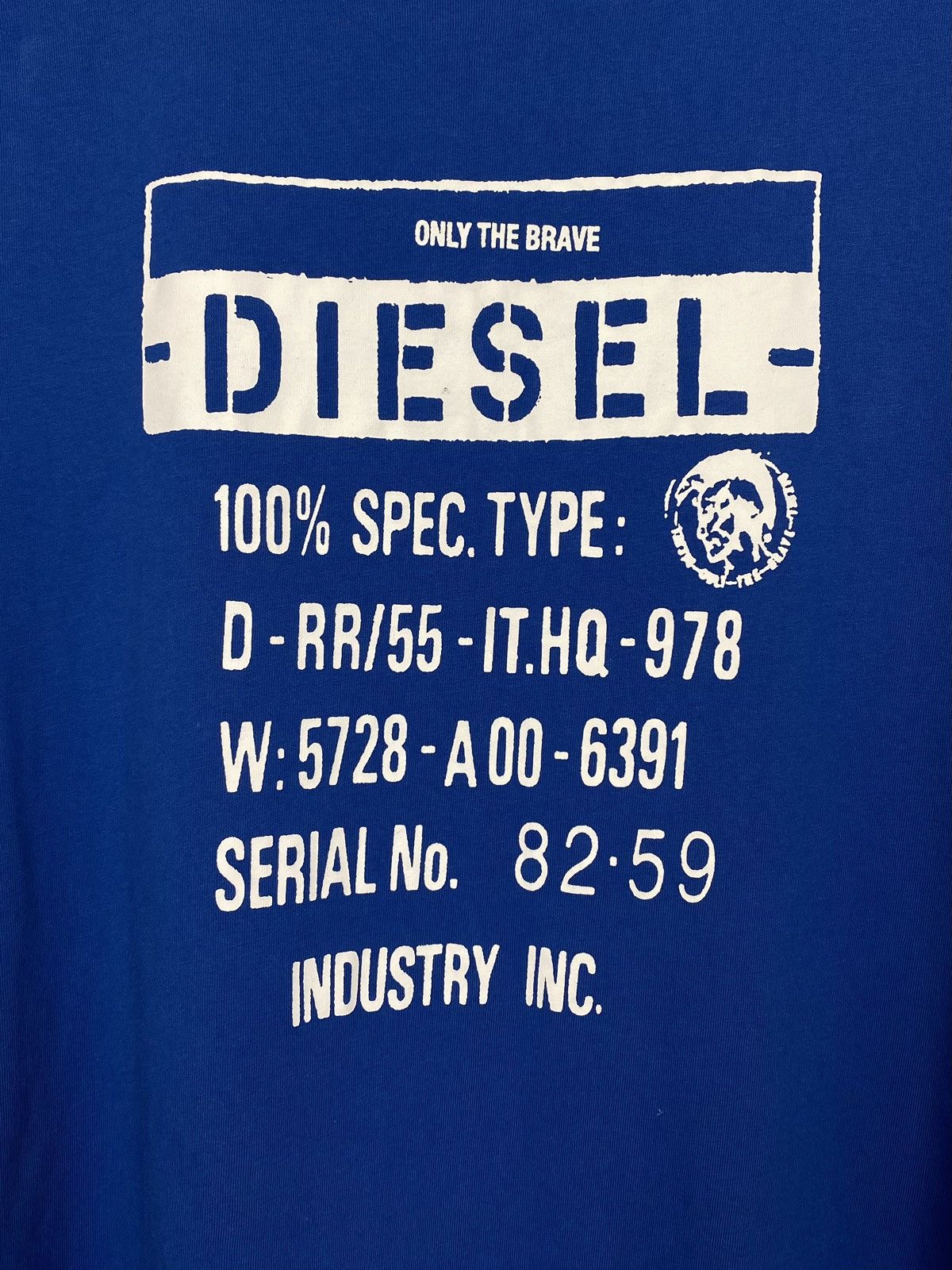 Diesel Diesel Big Logo Designer Italian T-Shirt Blue Short Sleeve Size US M / EU 48-50 / 2 - 3 Thumbnail