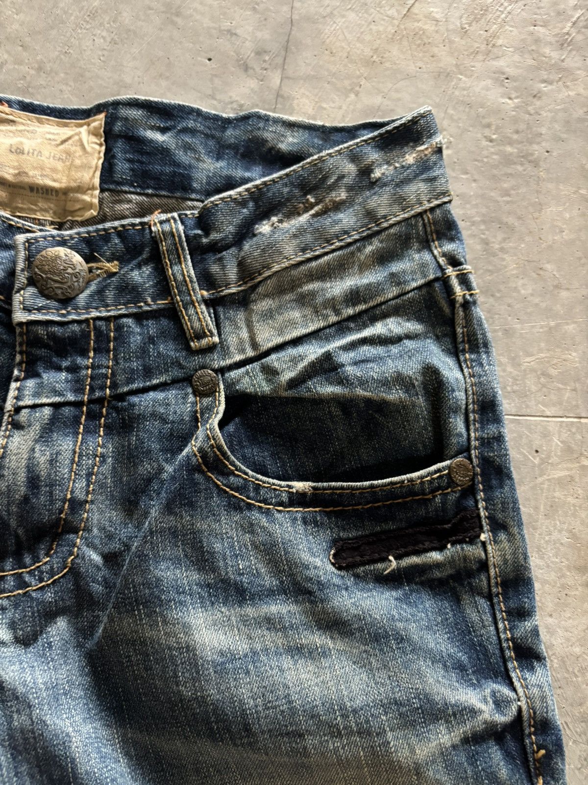 If Six Was Nine LOLITA rusty washed mudmax japanese jeans distressed style Size US 30 / EU 46 - 8 Thumbnail