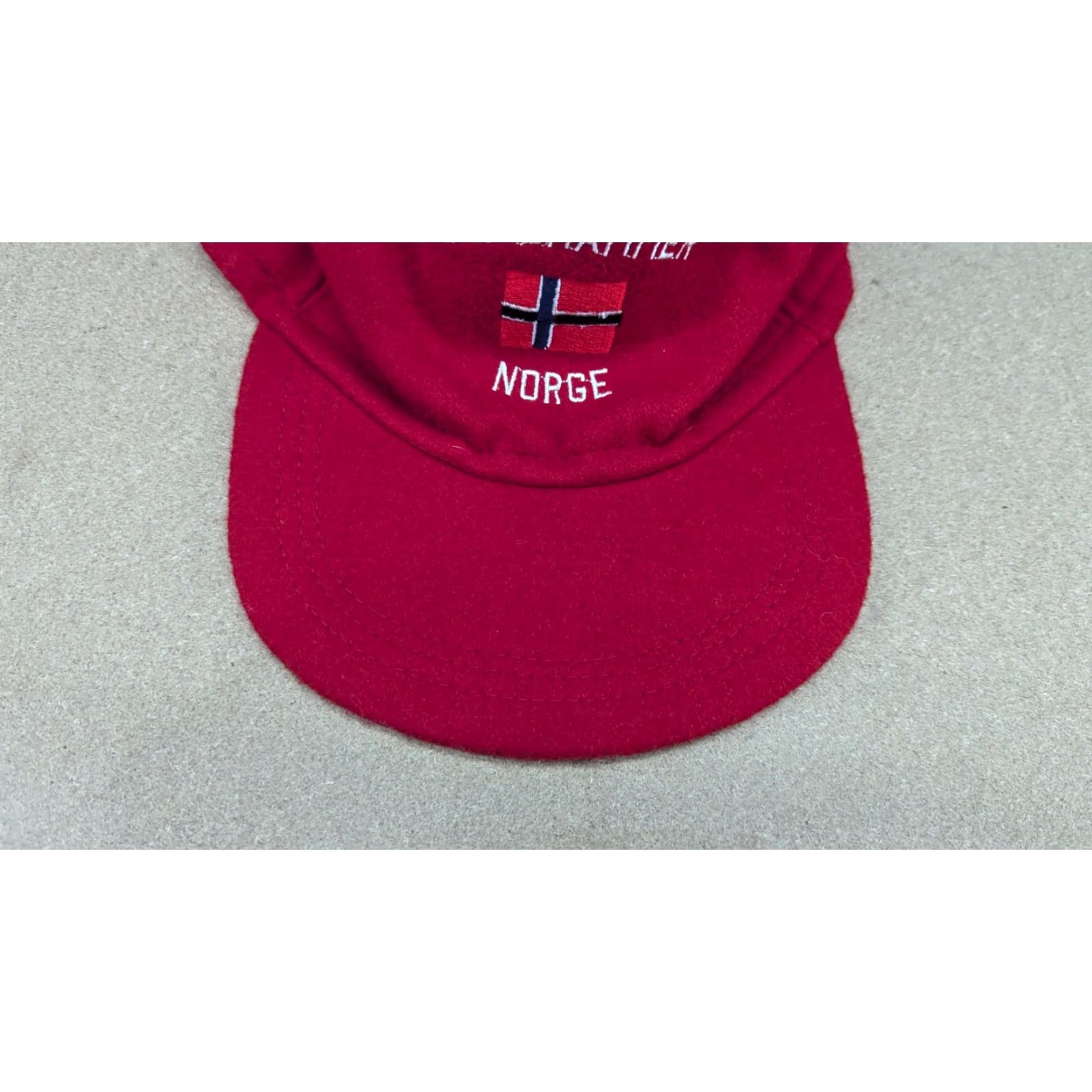 Vintage VINTAGE Lillehammer 1994 Olympics Fleece Cap Hat Wool Viscose Norway Red Cap L Unisex Adults Mens Women’s Size US L / EU 52-54 / 3 - 6 Thumbnail