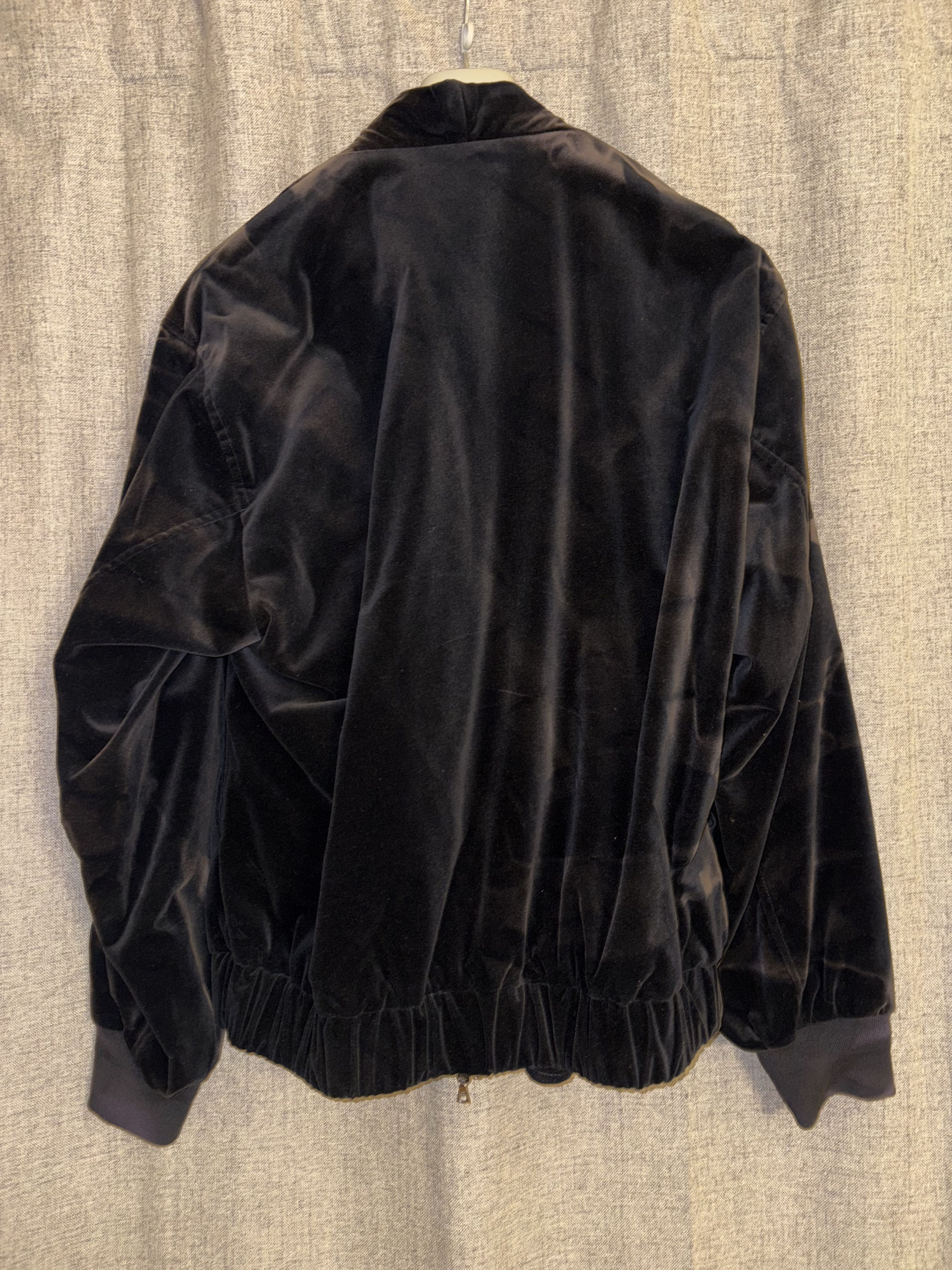 JiyongKim Bleached Velvet Shawl Collar Bomber in Black Size US L / EU 52-54 / 3 - 5 Thumbnail