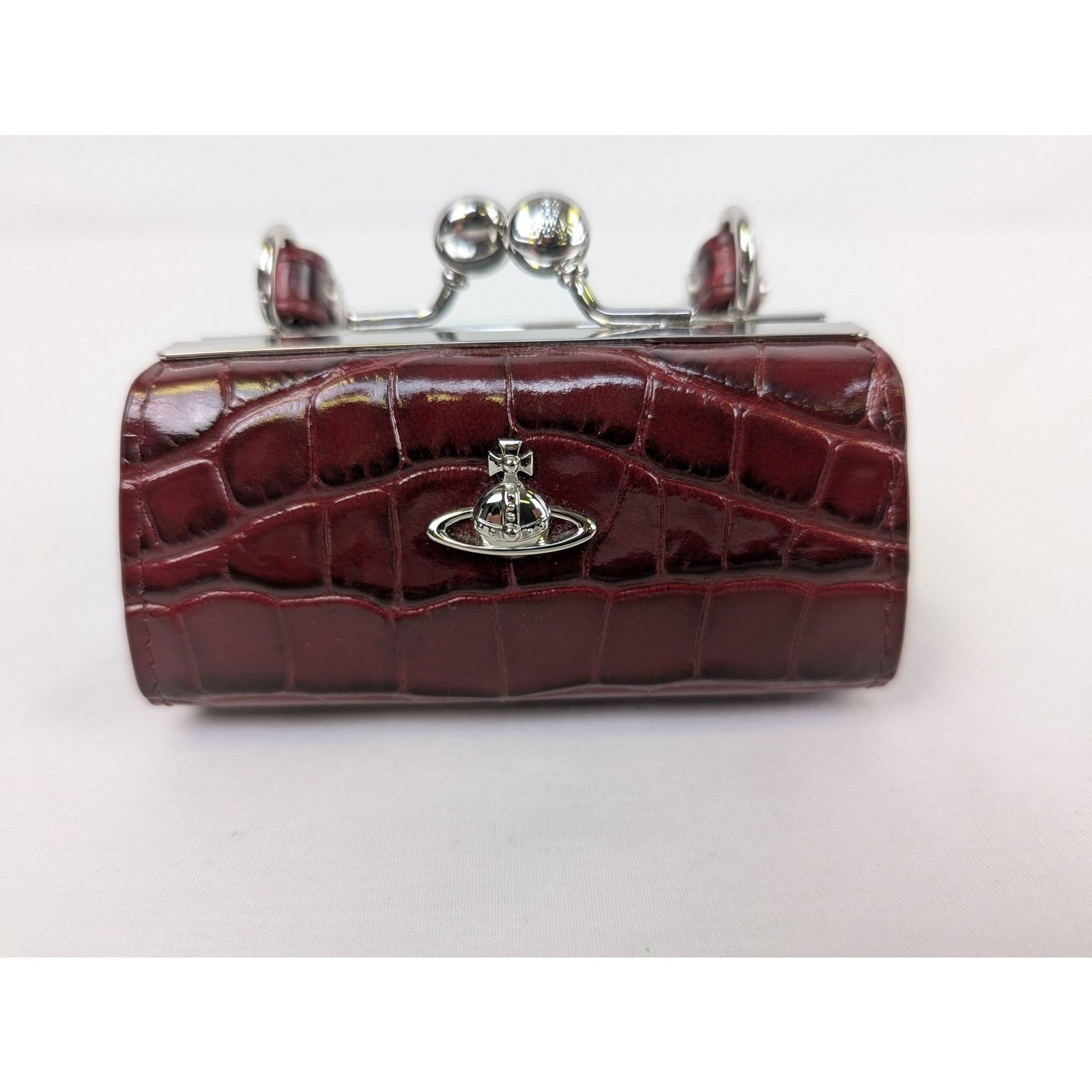 Vivienne Westwood o1rshd1 Size: OS / Crocodile Doll Bag in Burgundy Size ONE SIZE - 3 Thumbnail