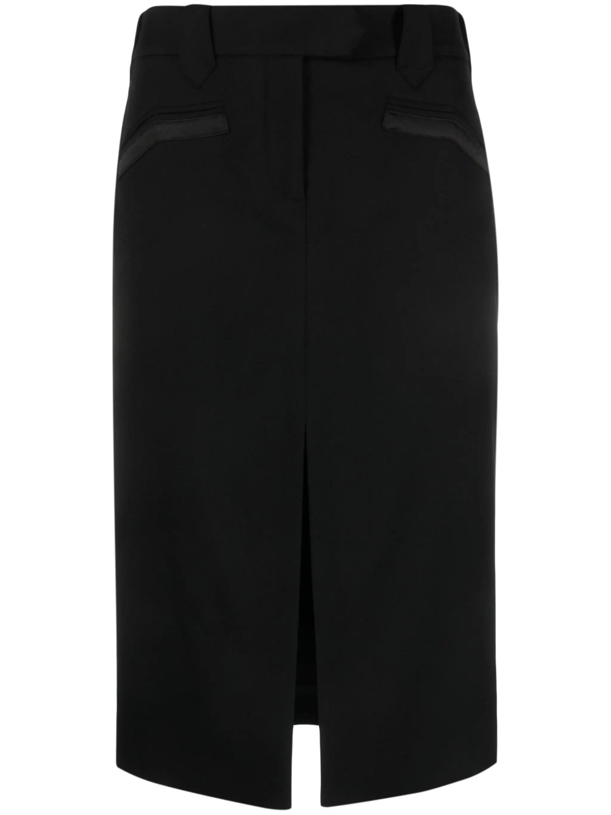 o1loc1c0924 GC5690 Midi Skirt in Black