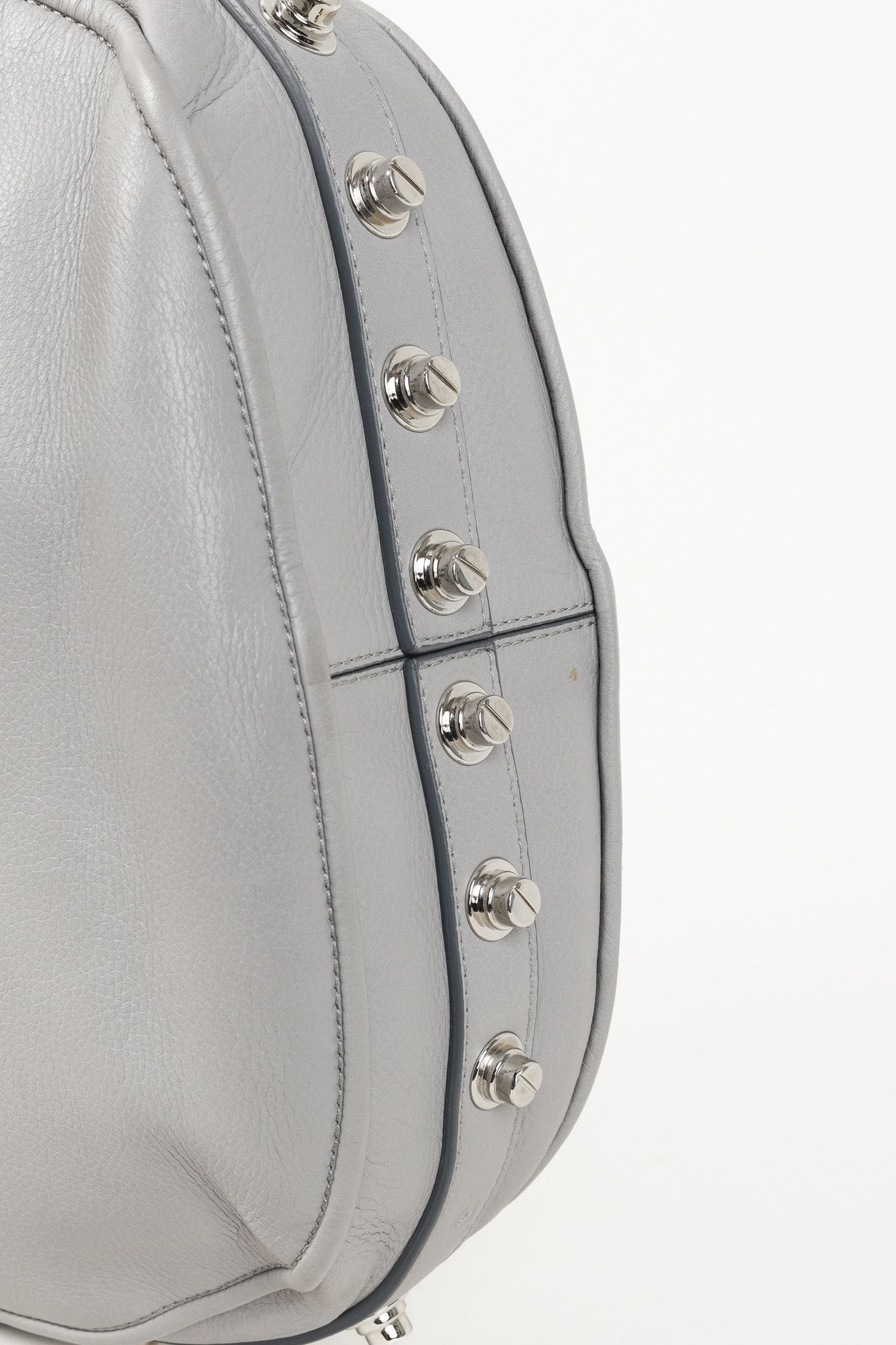 Givenchy Givenchy Obsedia Pearl Grey Leather Studded Small Hobo Bag Size ONE SIZE - 5 Thumbnail