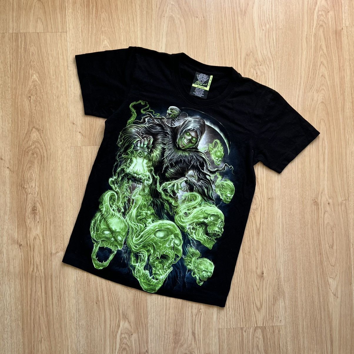 Band Tees × Vintage Rock Eagle crazy skull tee Size US S / EU 44-46 / 1 - 1 Thumbnail